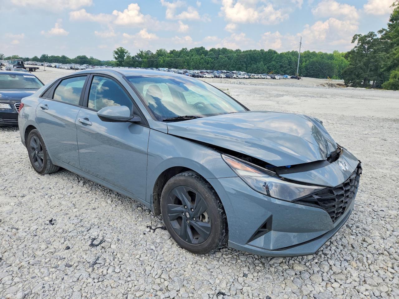 2022 Hyundai Elantra Sel Gray vin: KMHLS4AG7NU367628
