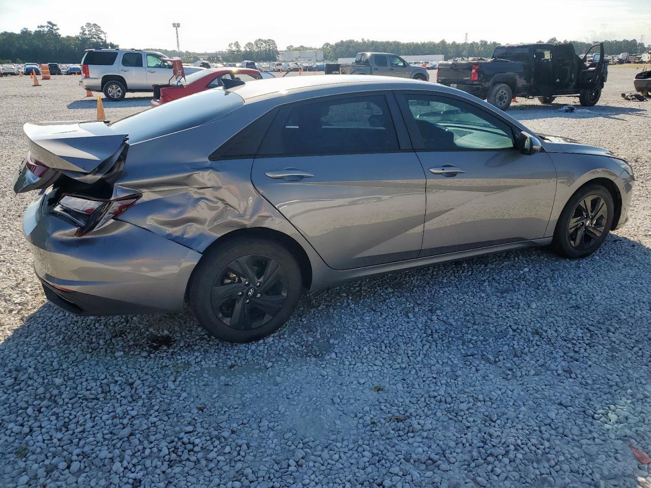 2021 Hyundai Elantra Sel Gray vin: KMHLS4AG8MU147185