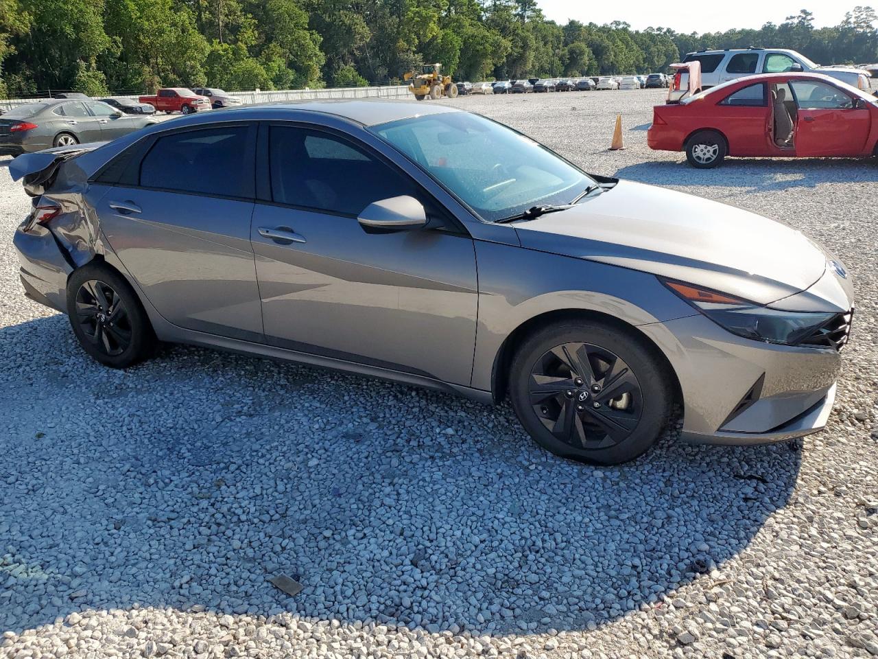 2021 Hyundai Elantra Sel Gray vin: KMHLS4AG8MU147185