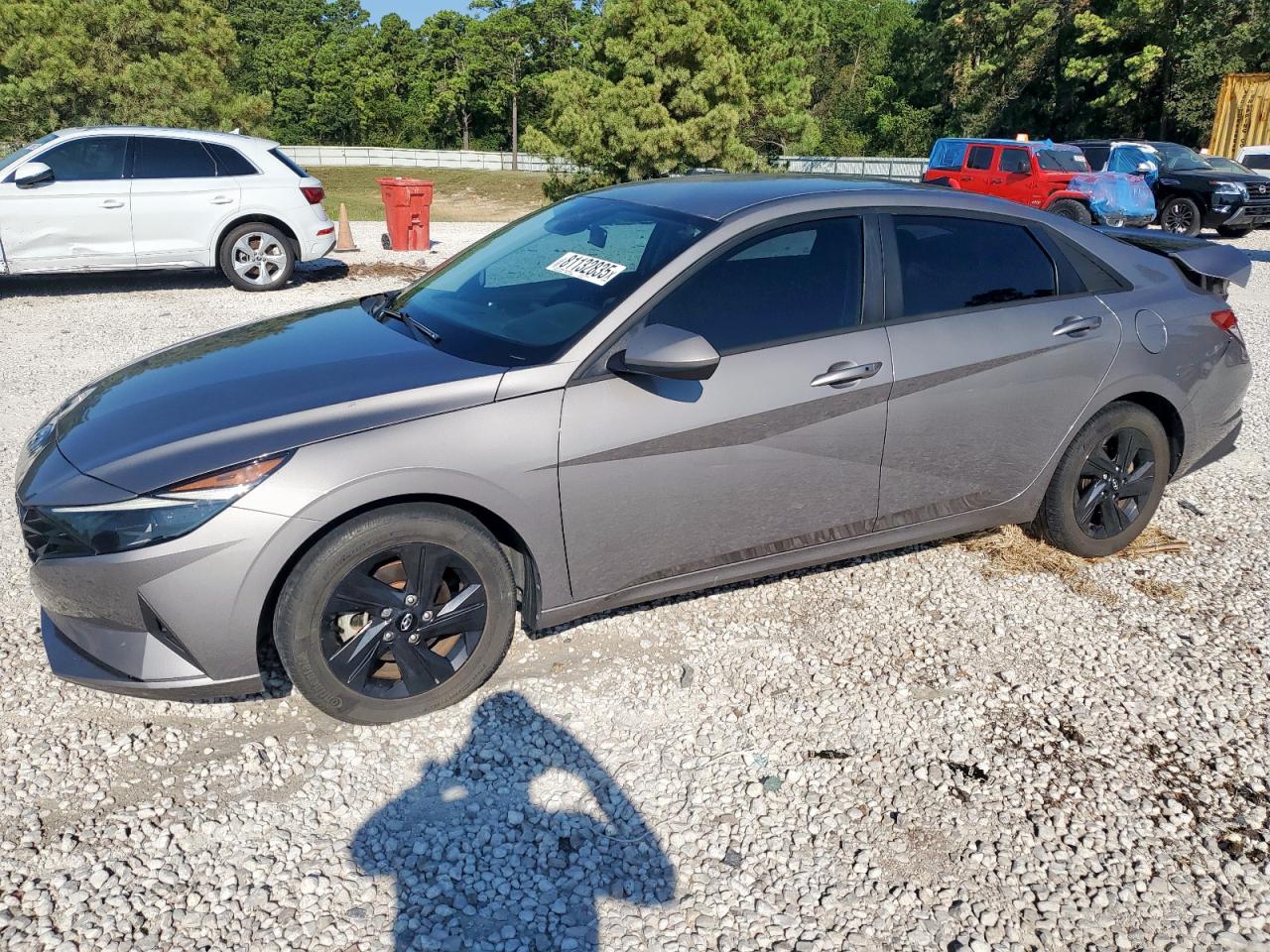 2021 Hyundai Elantra Sel Gray vin: KMHLS4AG8MU147185