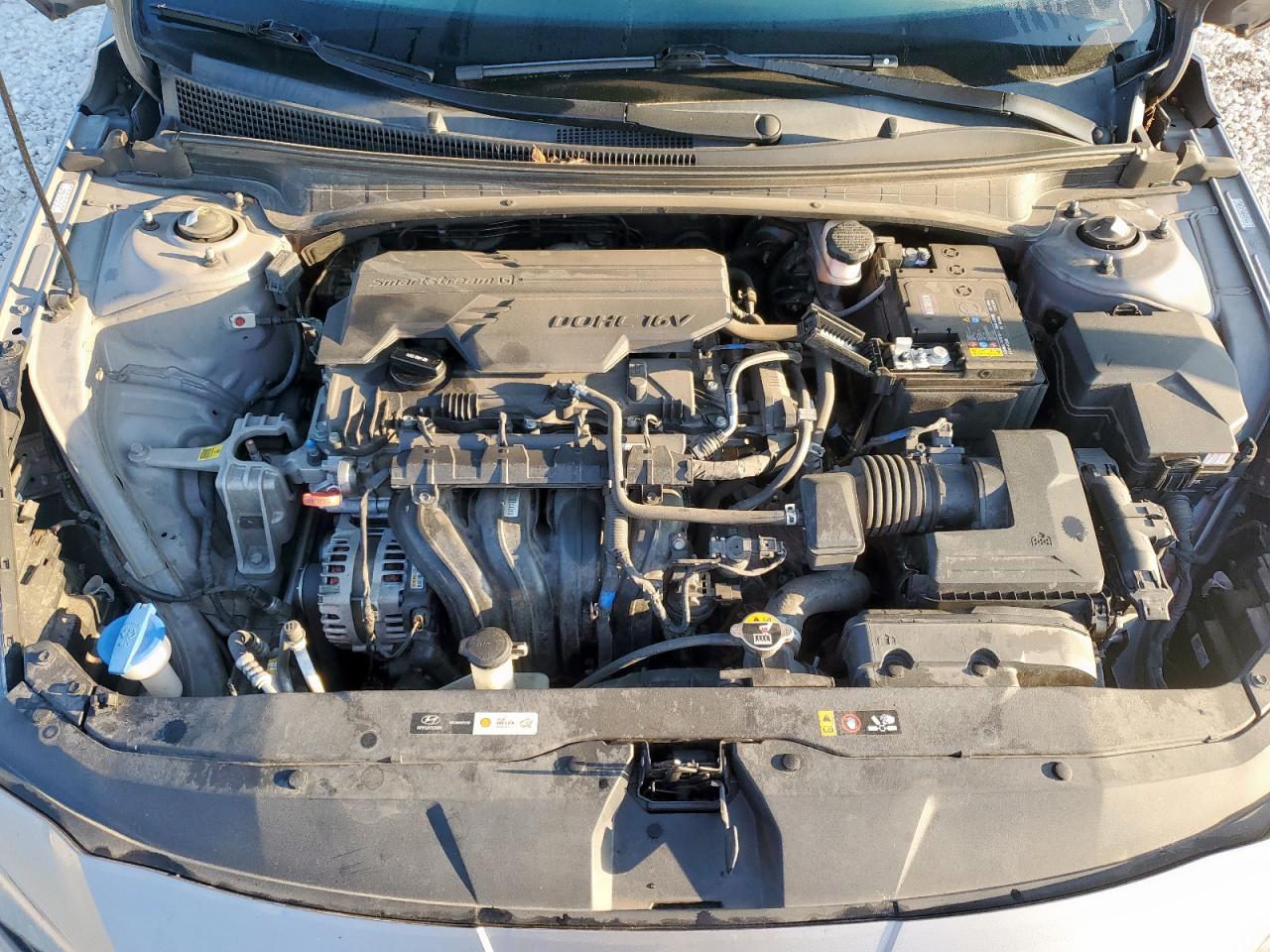2021 Hyundai Elantra Sel Gray vin: KMHLS4AG8MU147185