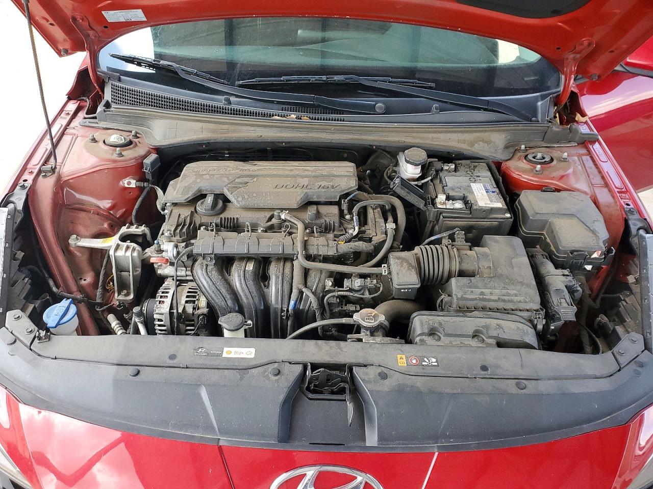 2022 Hyundai Elantra Sel Red vin: KMHLS4AG8NU275587