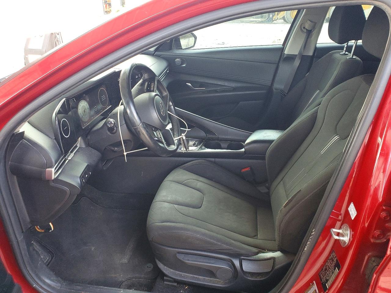 2022 Hyundai Elantra Sel Red vin: KMHLS4AG8NU275587