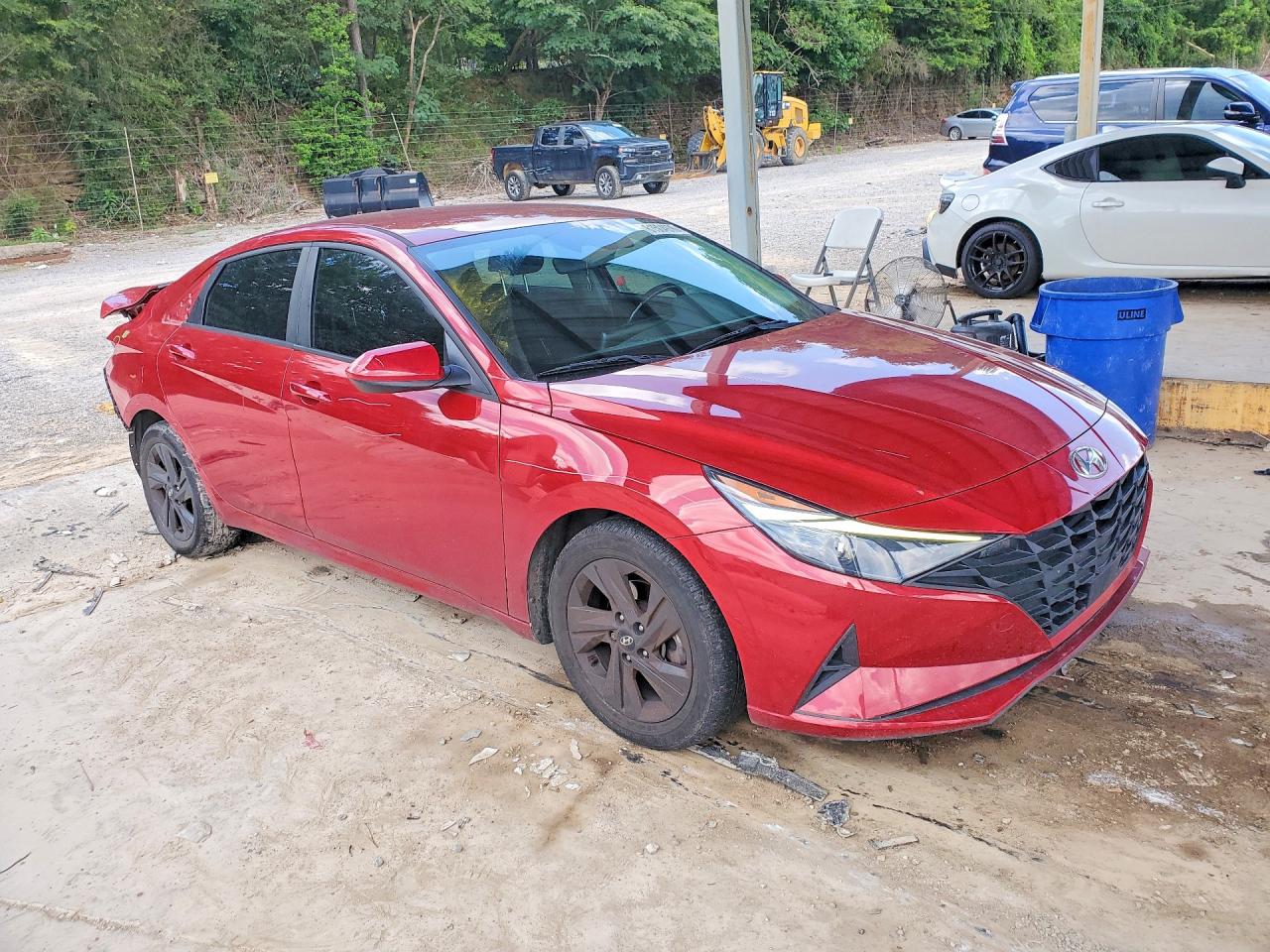 2022 Hyundai Elantra Sel Red vin: KMHLS4AG8NU275587