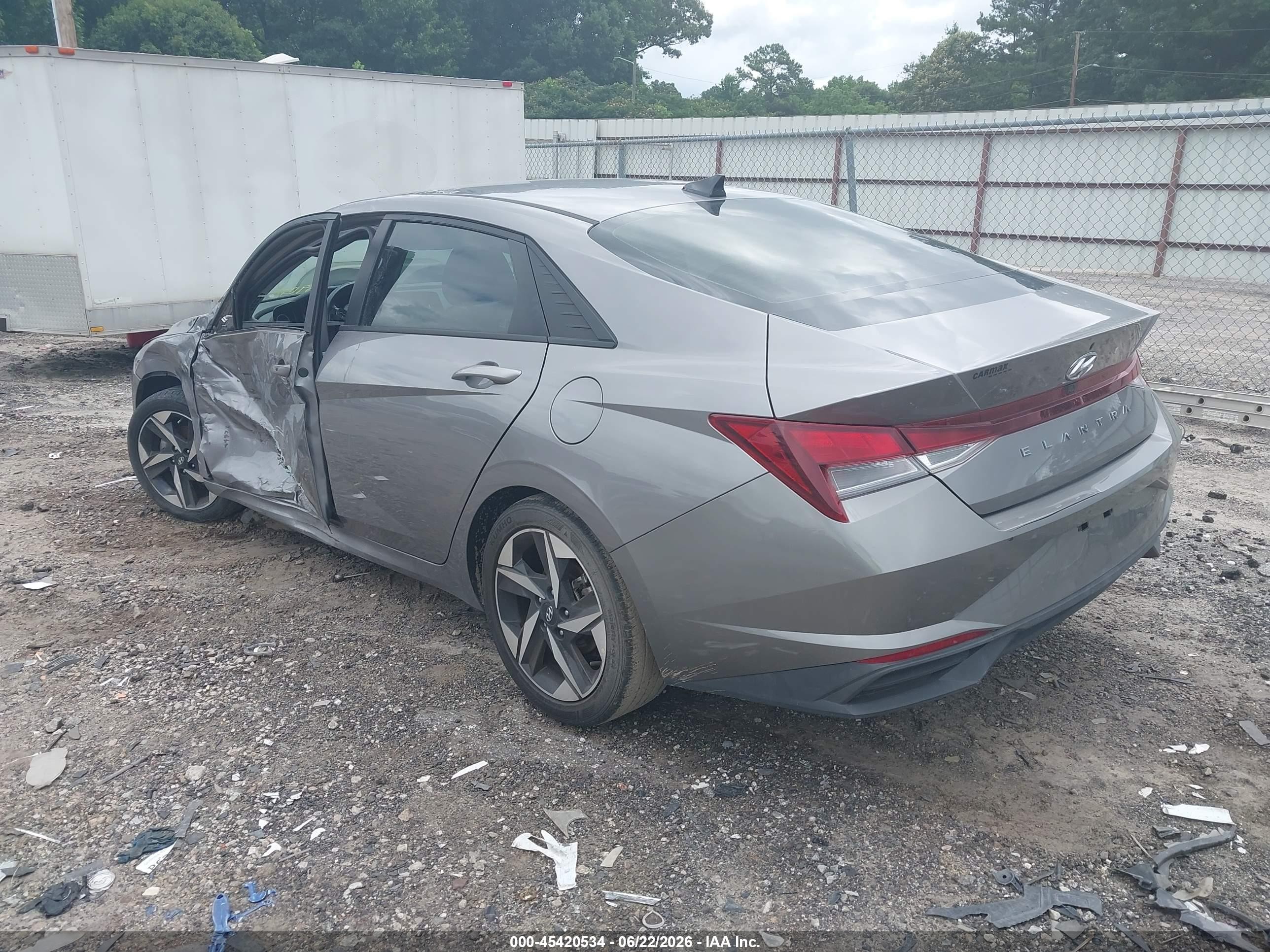 2023 Hyundai Elantra Sel Gray vin: KMHLS4AG8PU590943