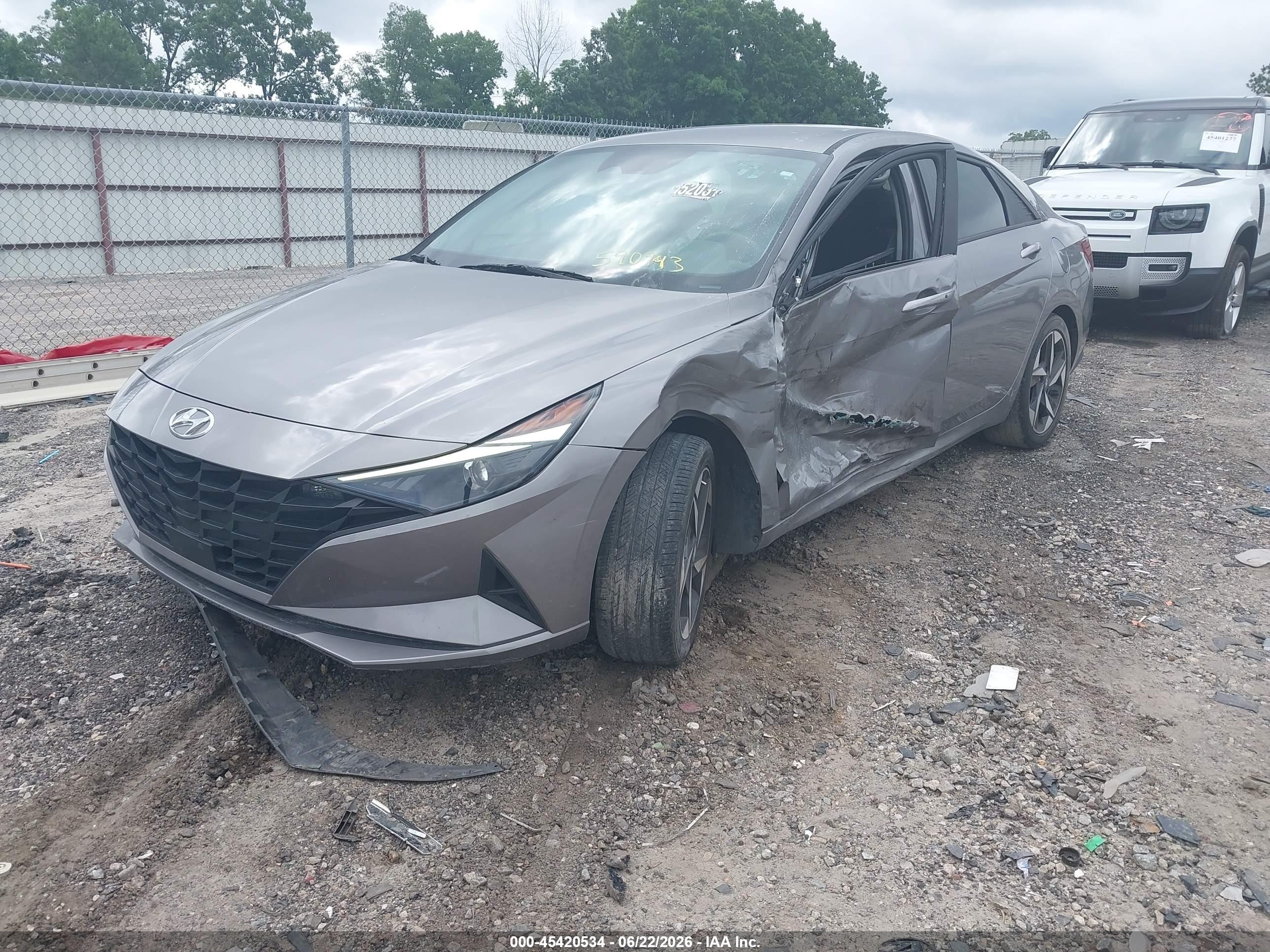 2023 Hyundai Elantra Sel Gray vin: KMHLS4AG8PU590943
