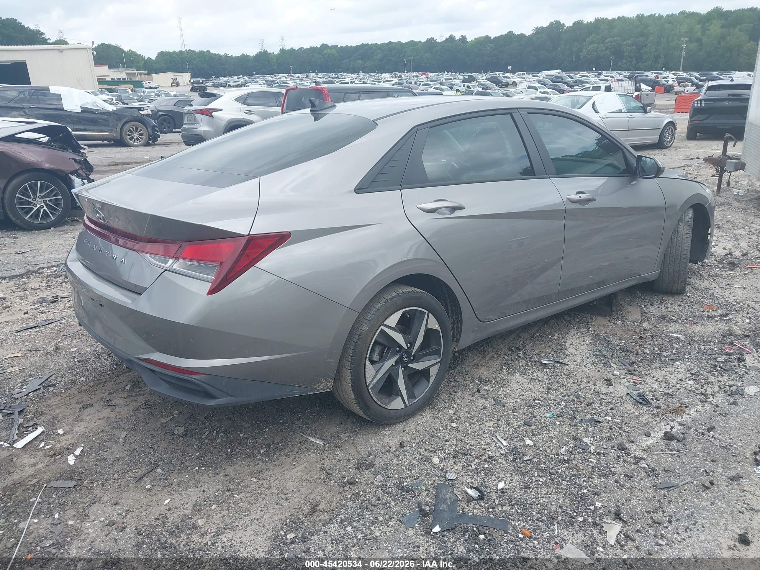 2023 Hyundai Elantra Sel Gray vin: KMHLS4AG8PU590943