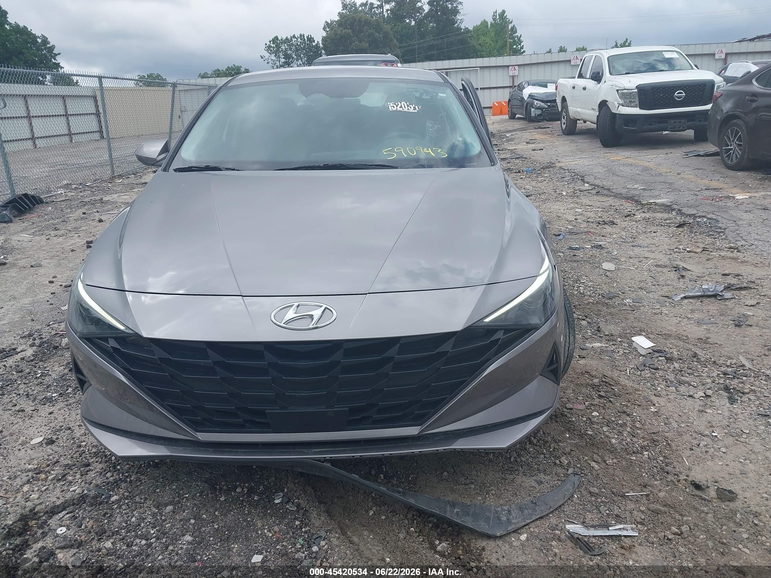 2023 Hyundai Elantra Sel Gray vin: KMHLS4AG8PU590943