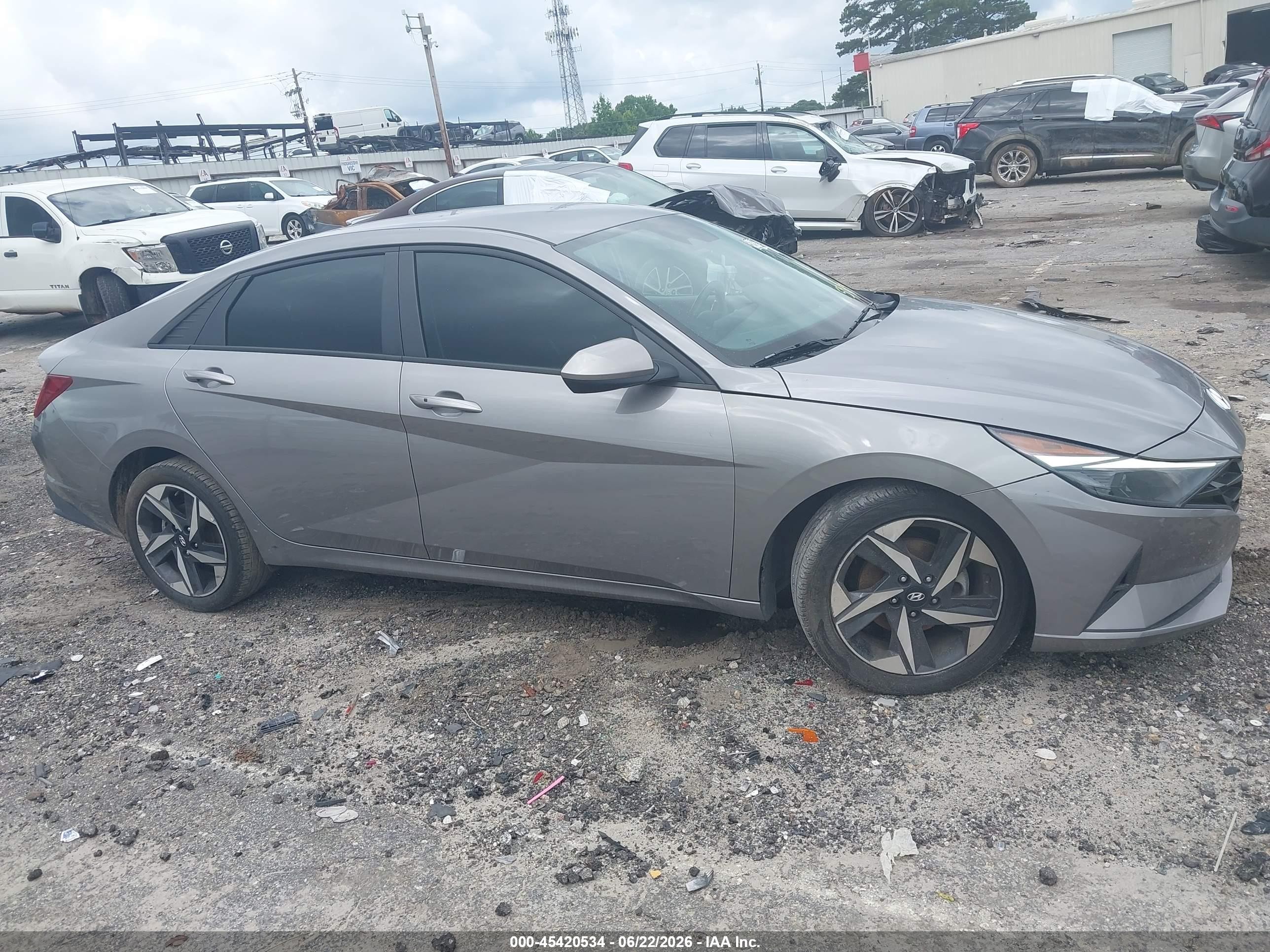 2023 Hyundai Elantra Sel Gray vin: KMHLS4AG8PU590943