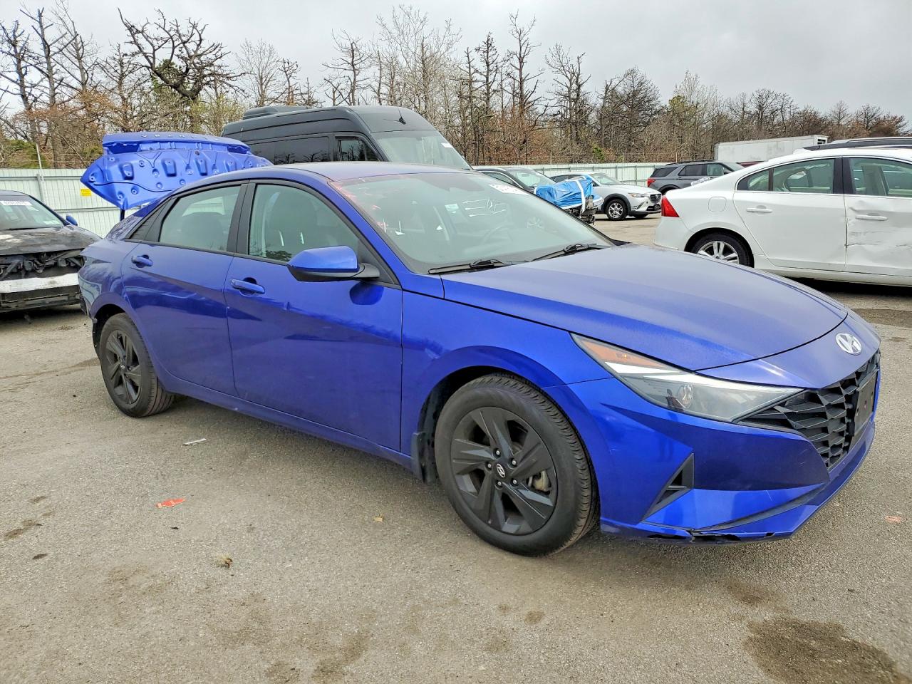 2022 Hyundai Elantra Sel Blue vin: KMHLS4AG9NU336218