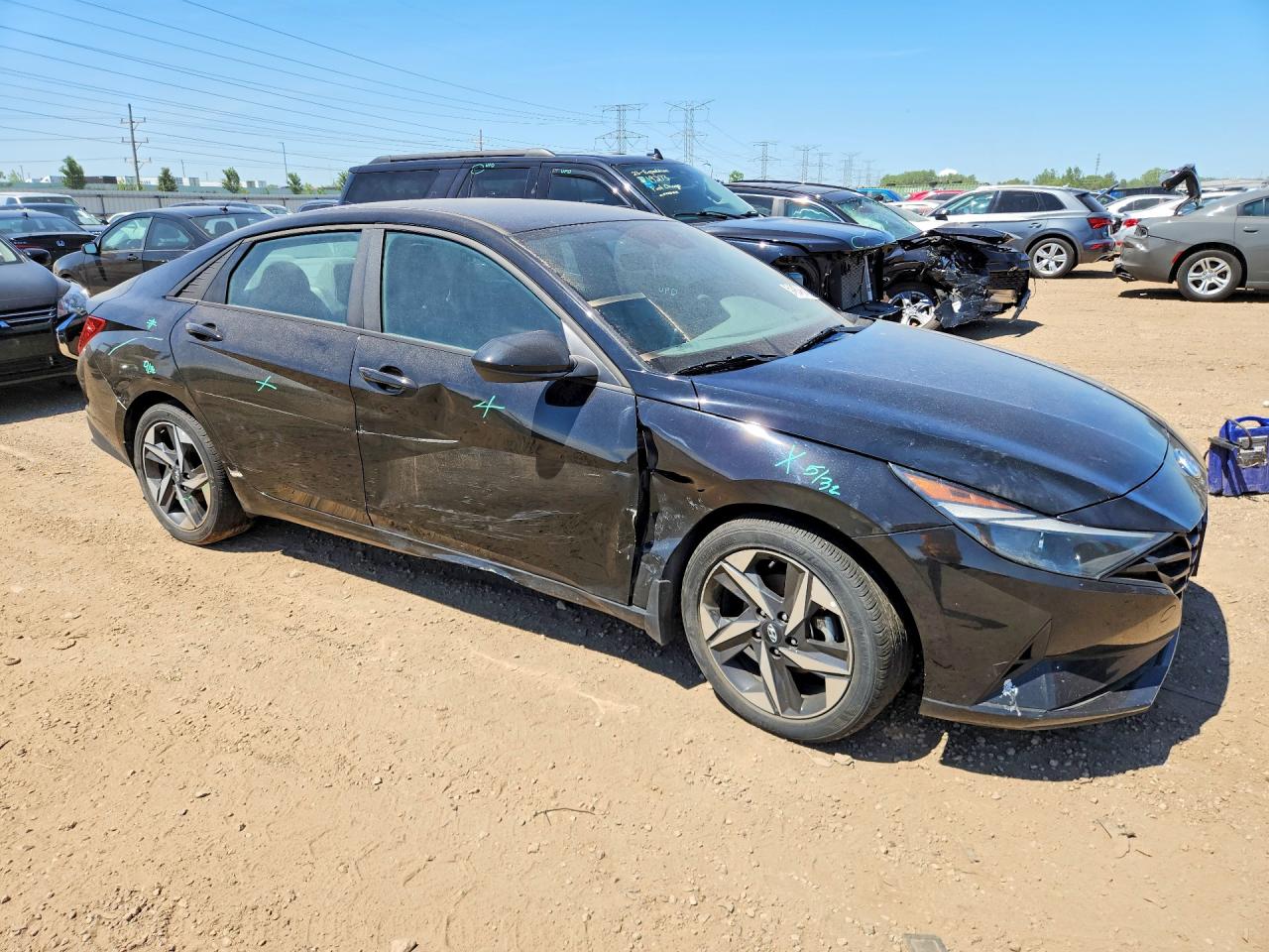 2023 Hyundai Elantra Sel Black vin: KMHLS4AG9PU555084