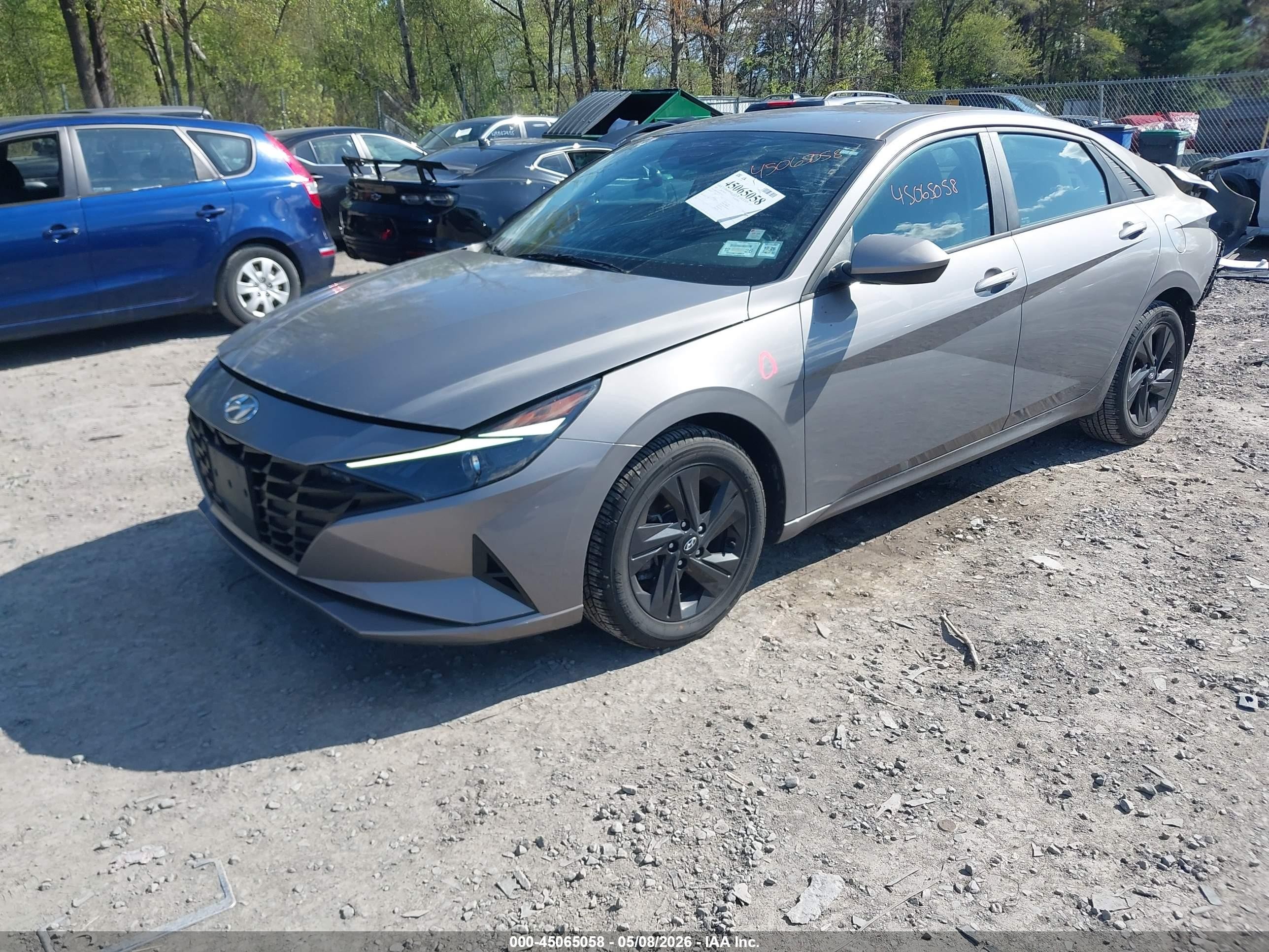 2022 Hyundai Elantra Sel Серый vin: KMHLS4AGXNU263277