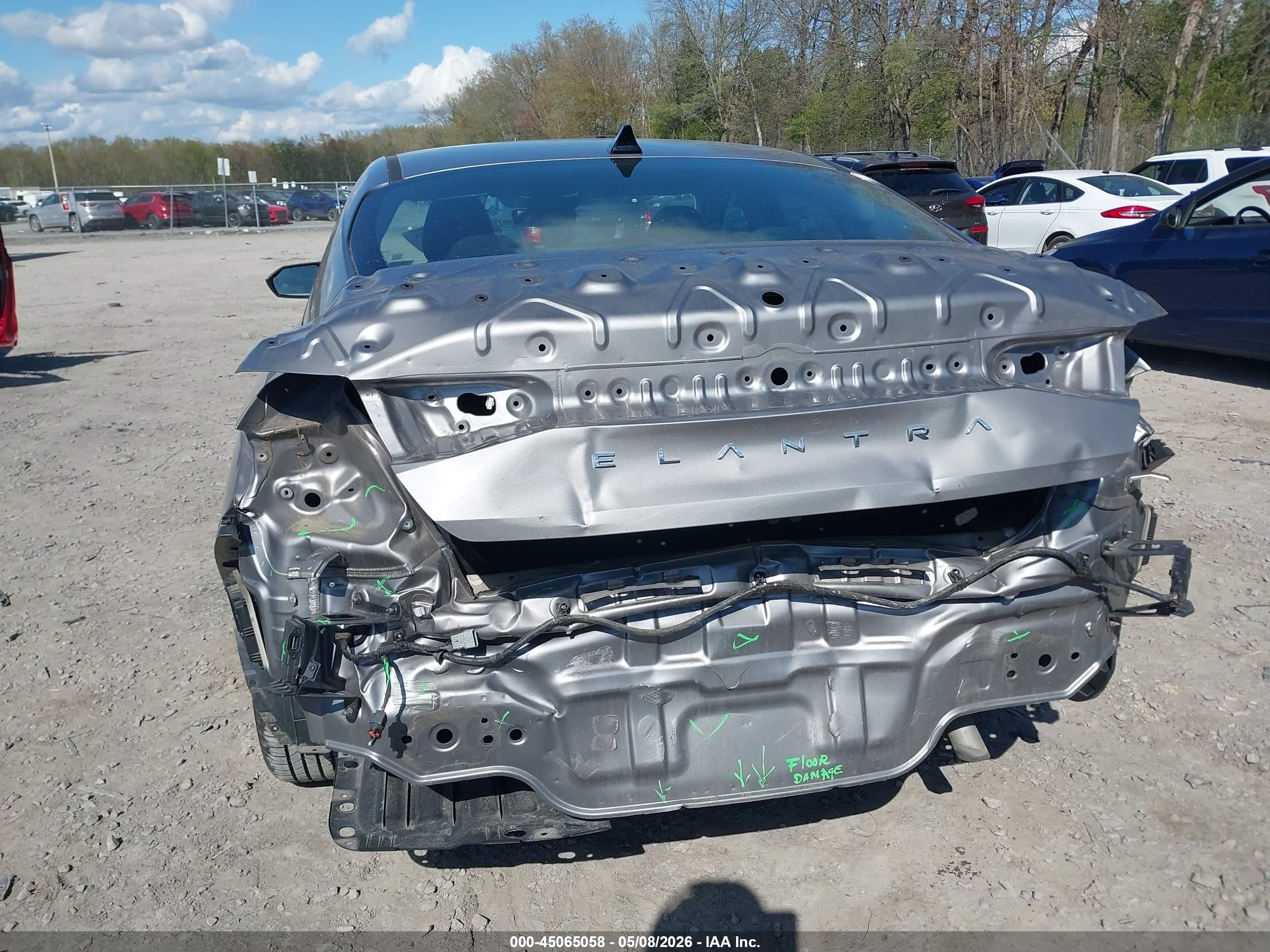 2022 Hyundai Elantra Sel Серый vin: KMHLS4AGXNU263277