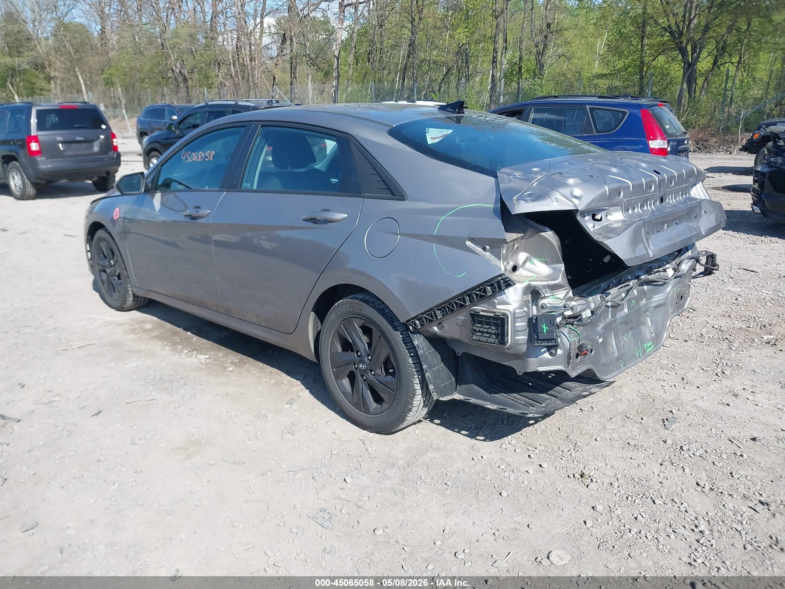 2022 Hyundai Elantra Sel Серый vin: KMHLS4AGXNU263277