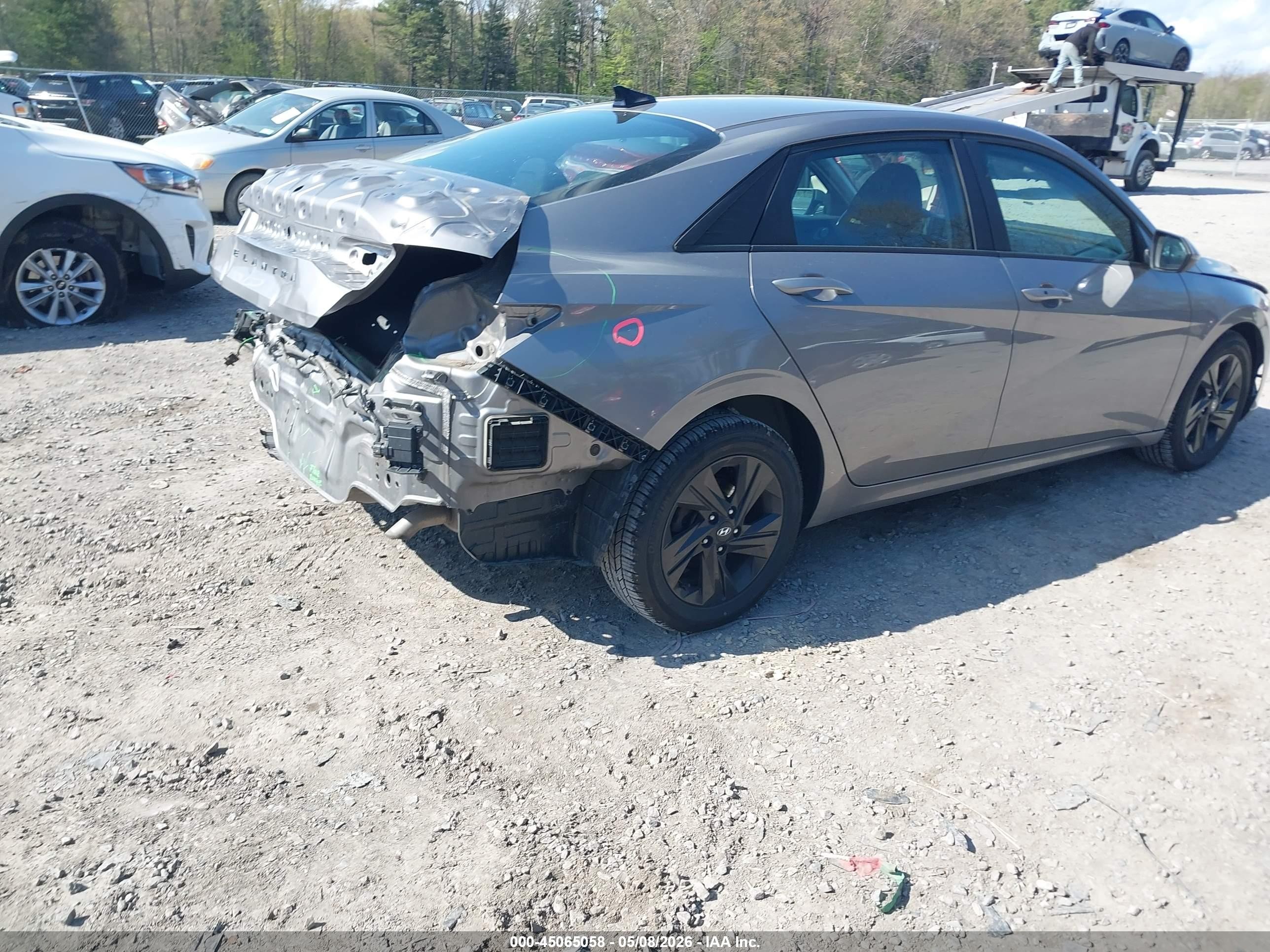 2022 Hyundai Elantra Sel Серый vin: KMHLS4AGXNU263277