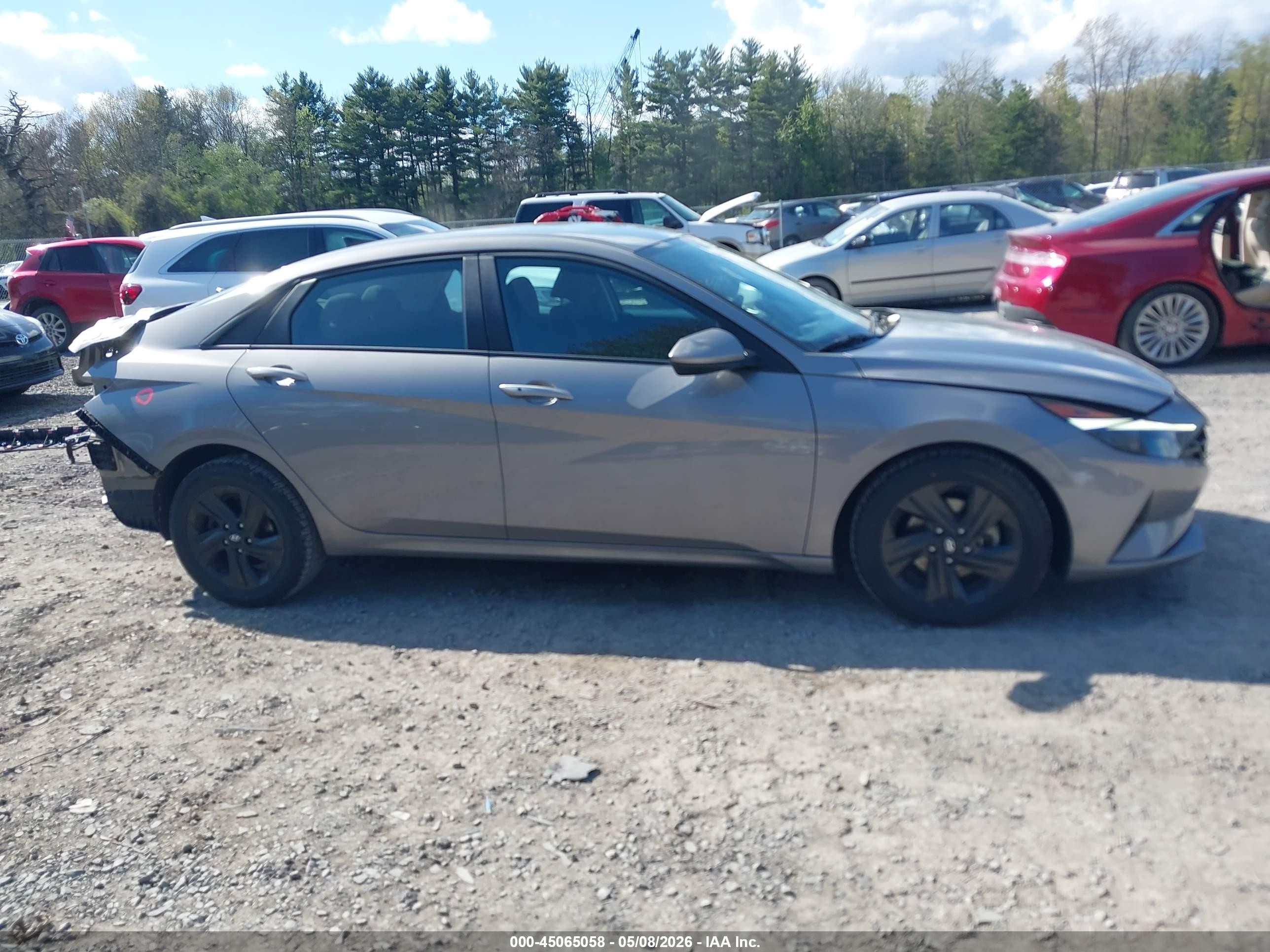 2022 Hyundai Elantra Sel Серый vin: KMHLS4AGXNU263277