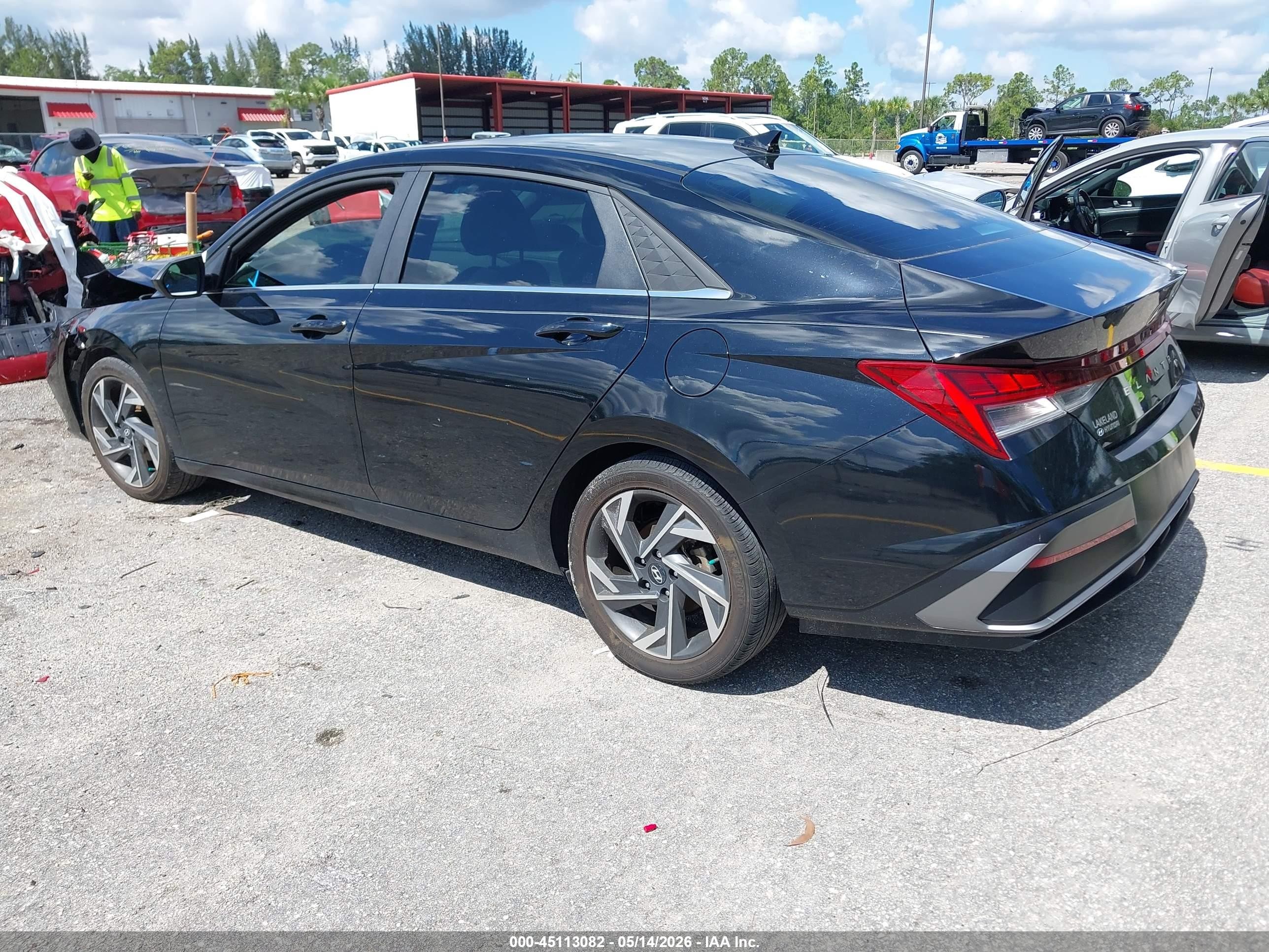 2024 Hyundai Elantra Sel Черный vin: KMHLS4DG2RU687988