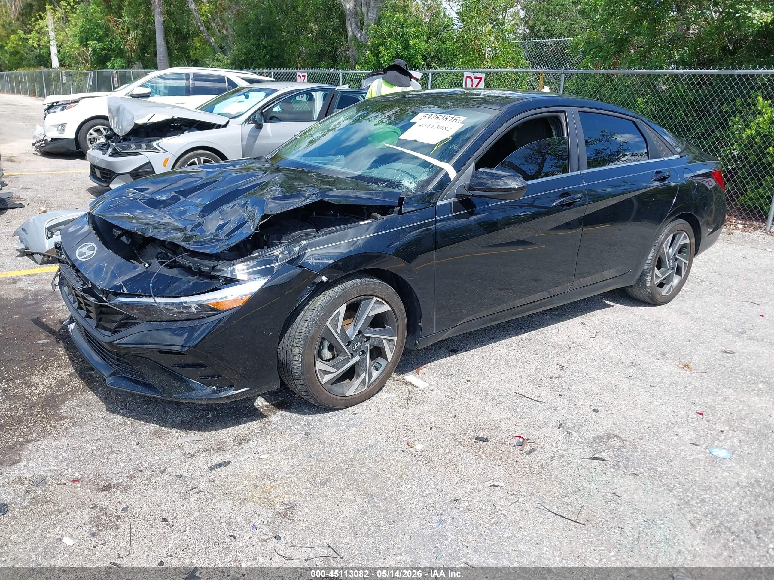 2024 Hyundai Elantra Sel Черный vin: KMHLS4DG2RU687988