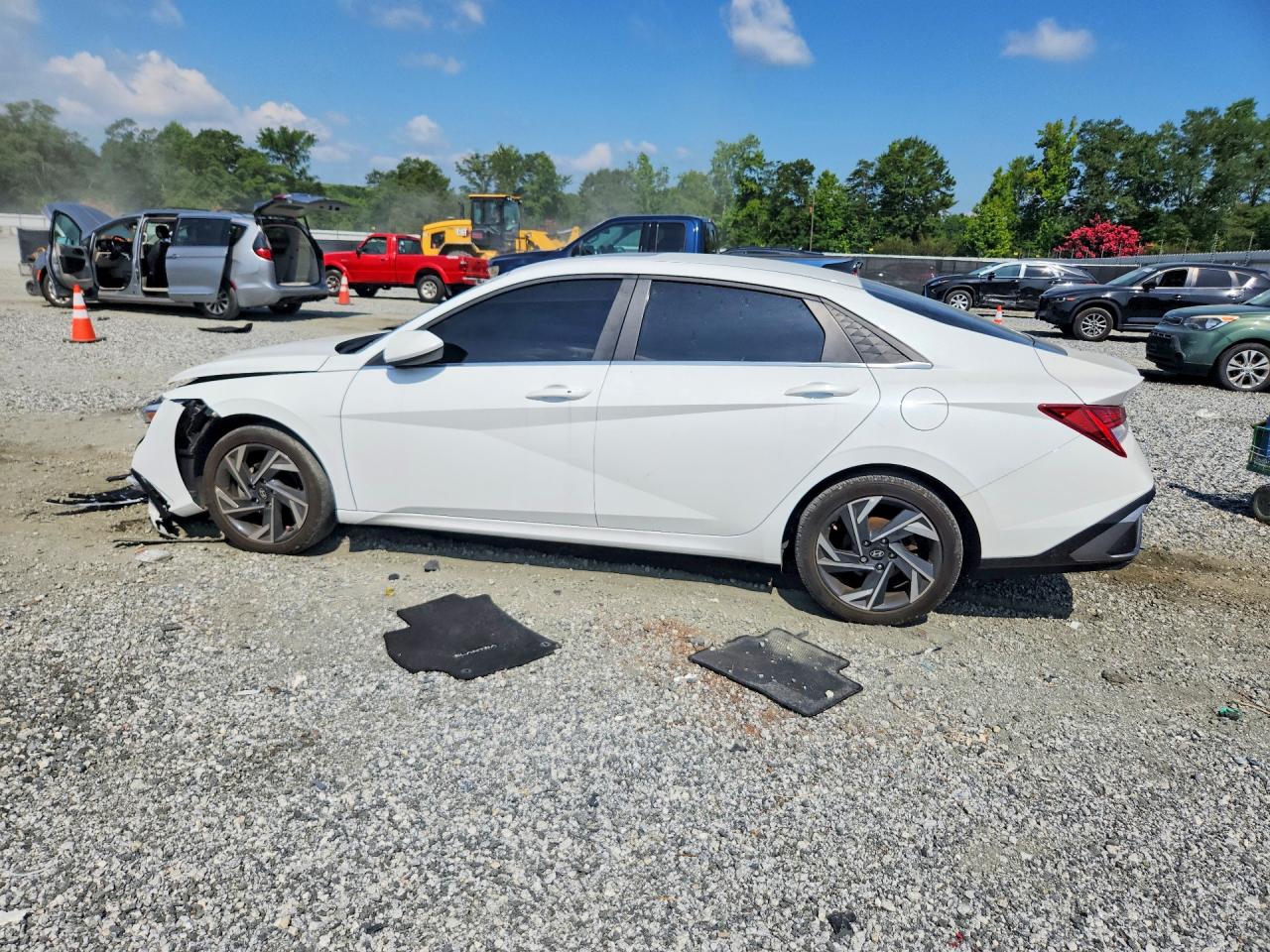 2024 Hyundai Elantra Sel White vin: KMHLS4DG3RU786240