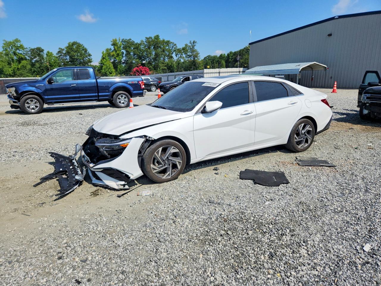 2024 Hyundai Elantra Sel White vin: KMHLS4DG3RU786240