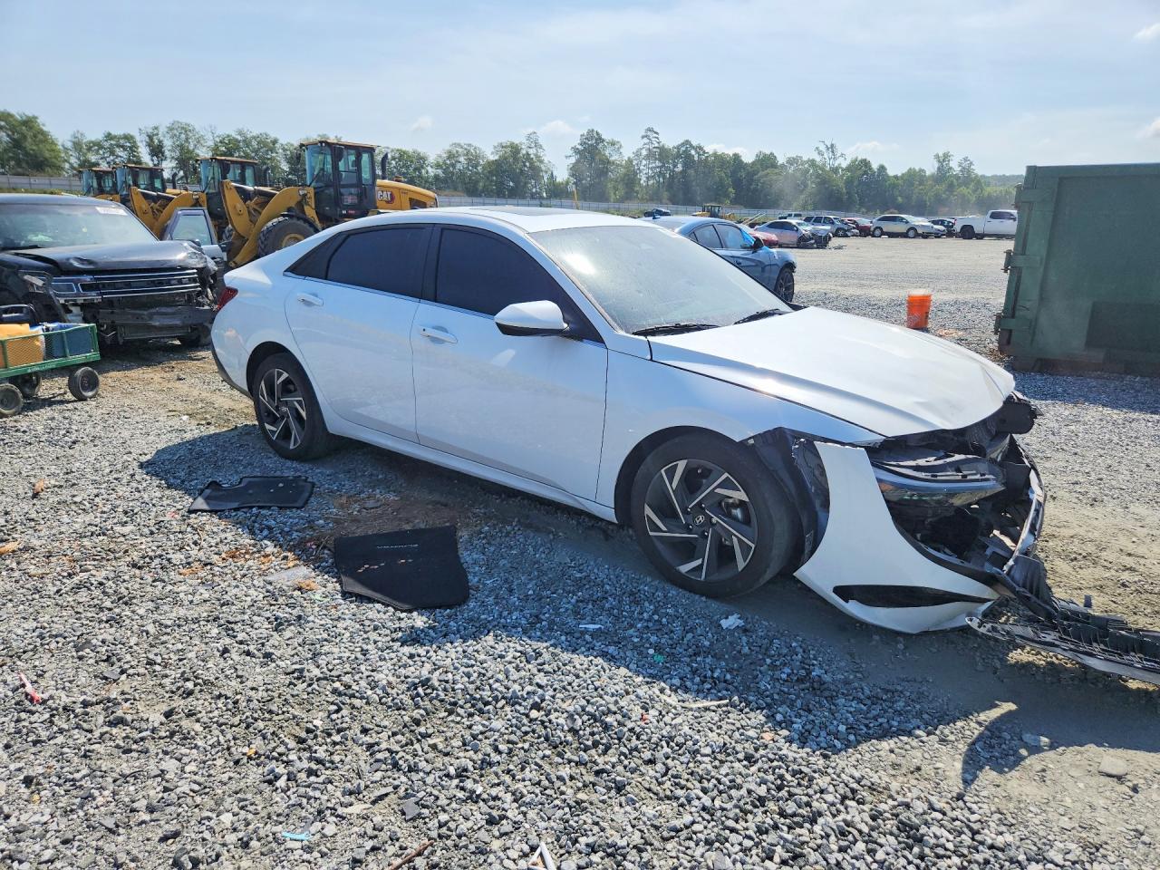 2024 Hyundai Elantra Sel White vin: KMHLS4DG3RU786240