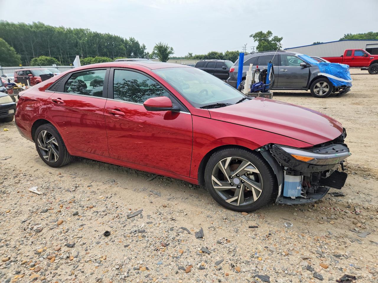 2025 Hyundai Elantra Sel Red vin: KMHLS4DG3SU893519