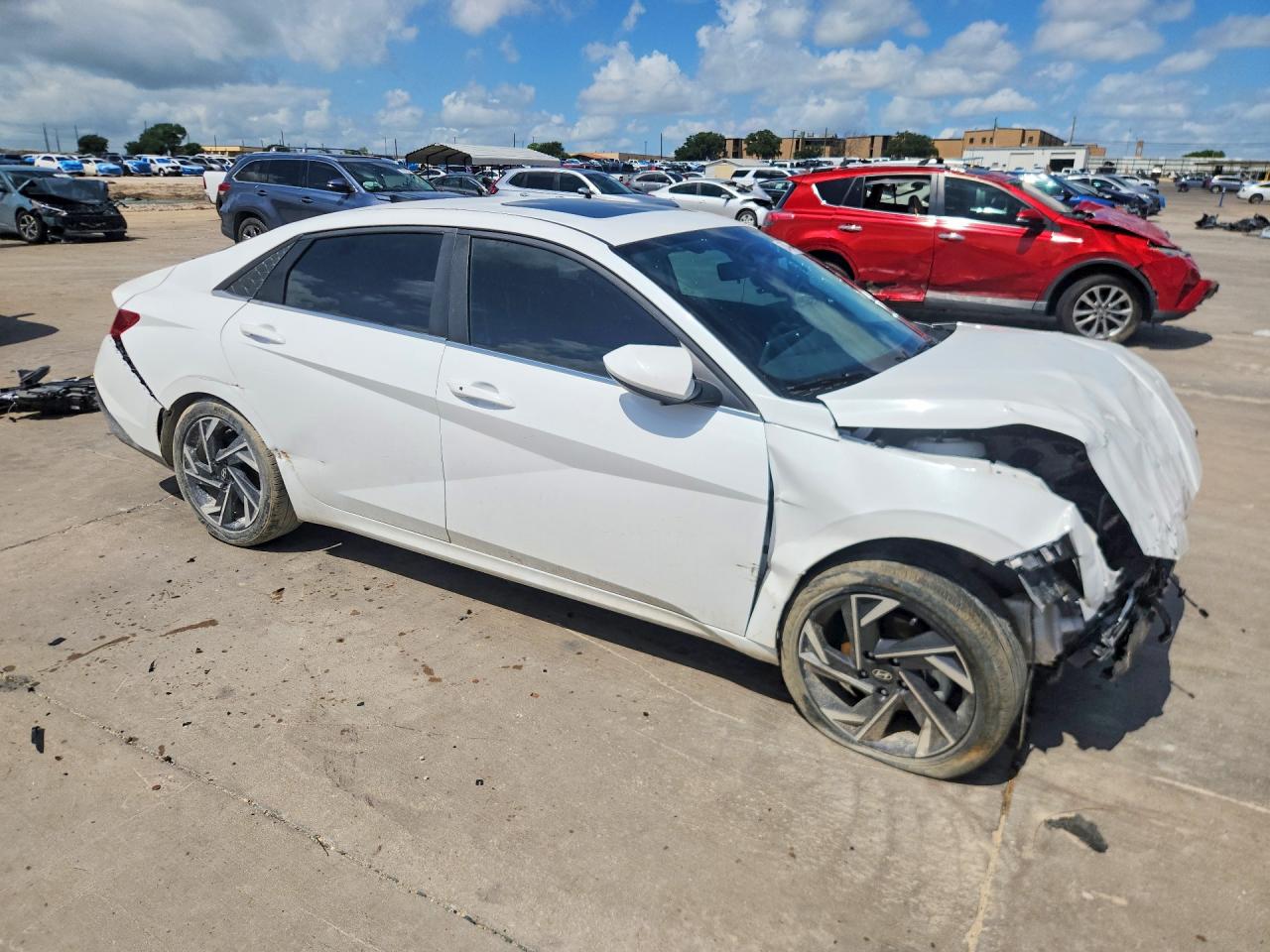 2024 Hyundai Elantra Sel White vin: KMHLS4DG5RU788054