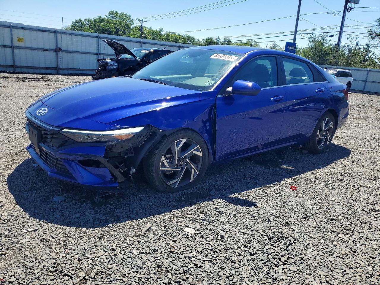 2024 Hyundai Elantra Sel Синий vin: KMHLS4DG7RU809275