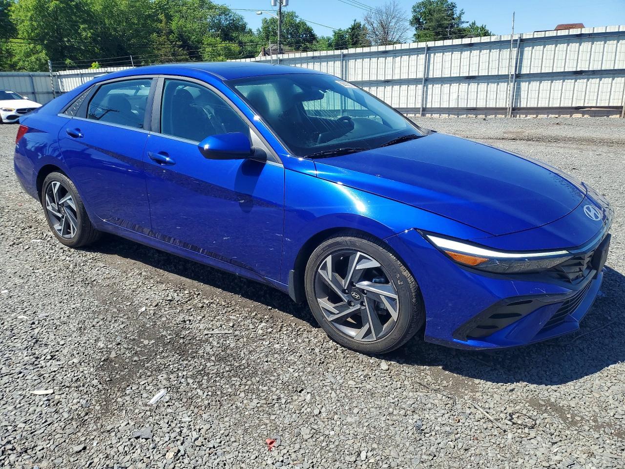 2024 Hyundai Elantra Sel Синий vin: KMHLS4DG7RU809275
