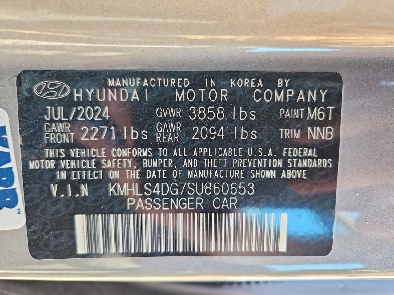 2025 Hyundai Elantra Sel Серебряный vin: KMHLS4DG7SU860653