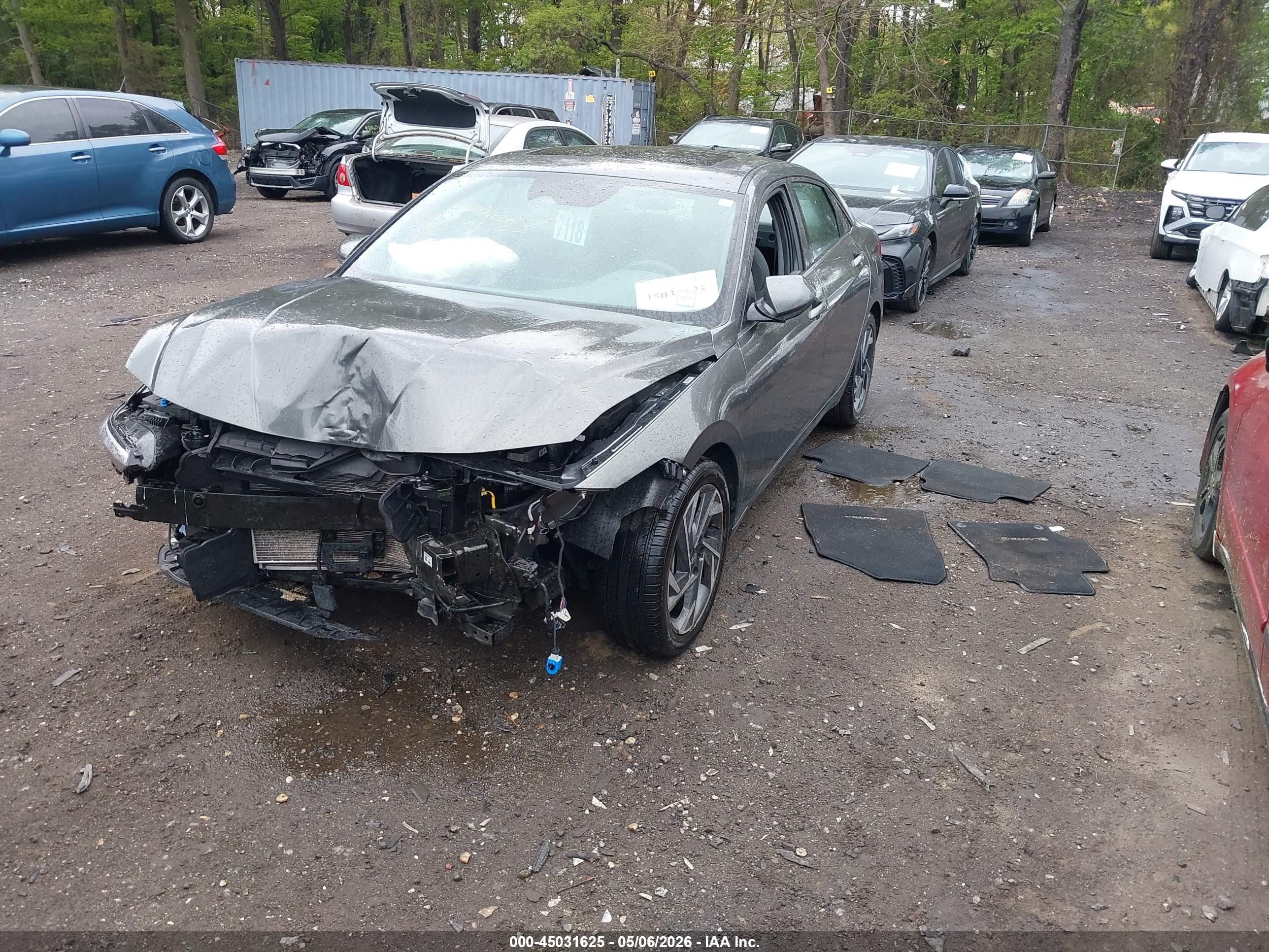 2024 Hyundai Elantra Sel Серый vin: KMHLS4DG8RU772933