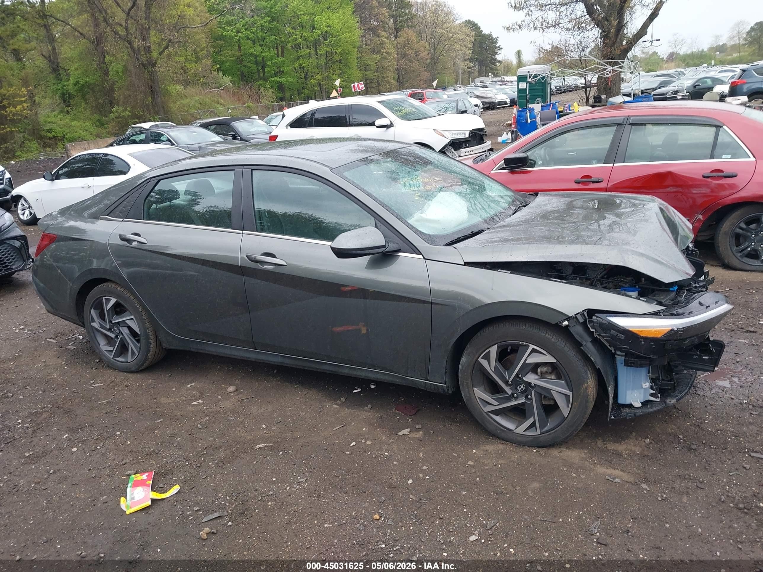 2024 Hyundai Elantra Sel Серый vin: KMHLS4DG8RU772933