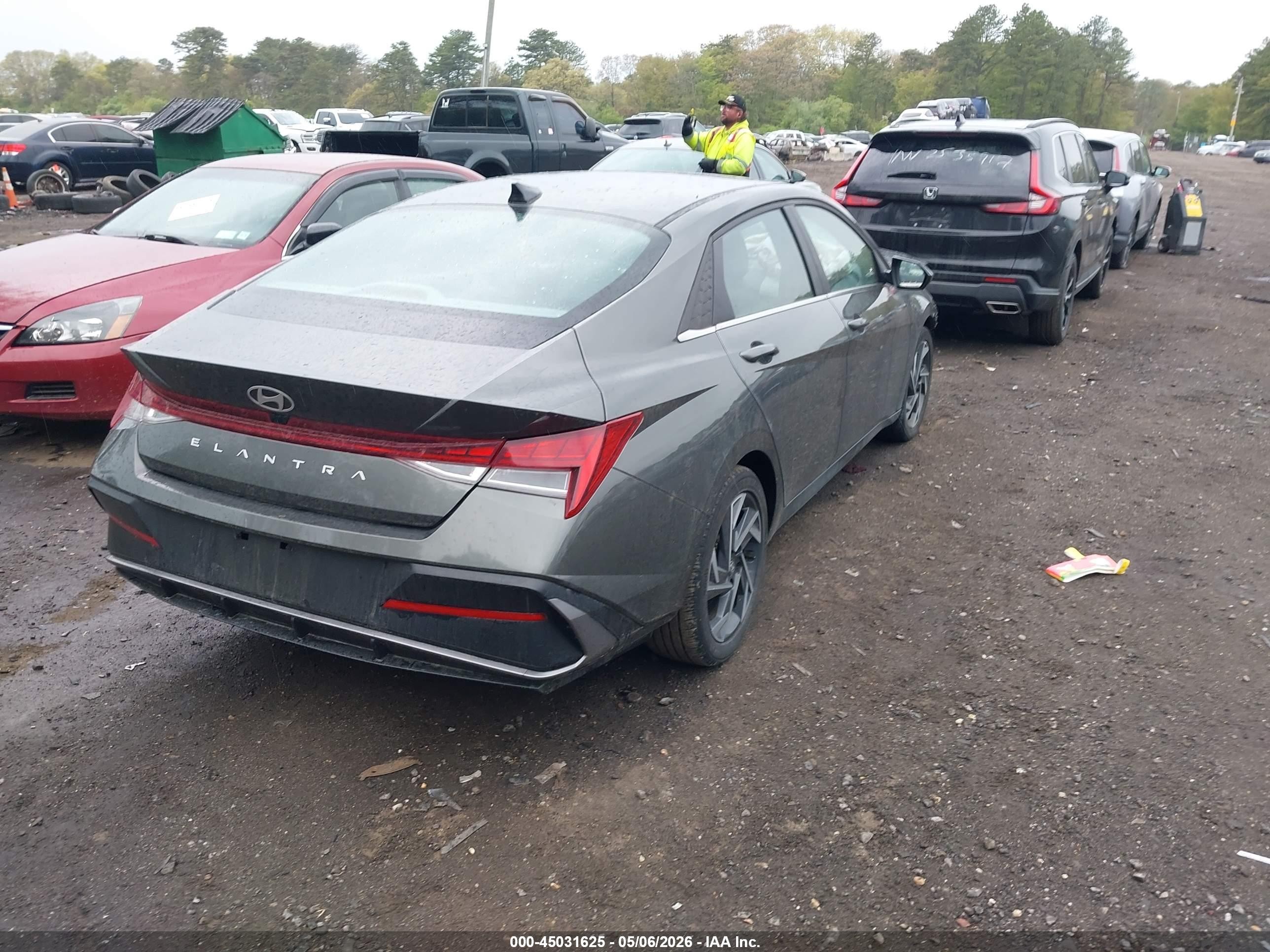 2024 Hyundai Elantra Sel Серый vin: KMHLS4DG8RU772933
