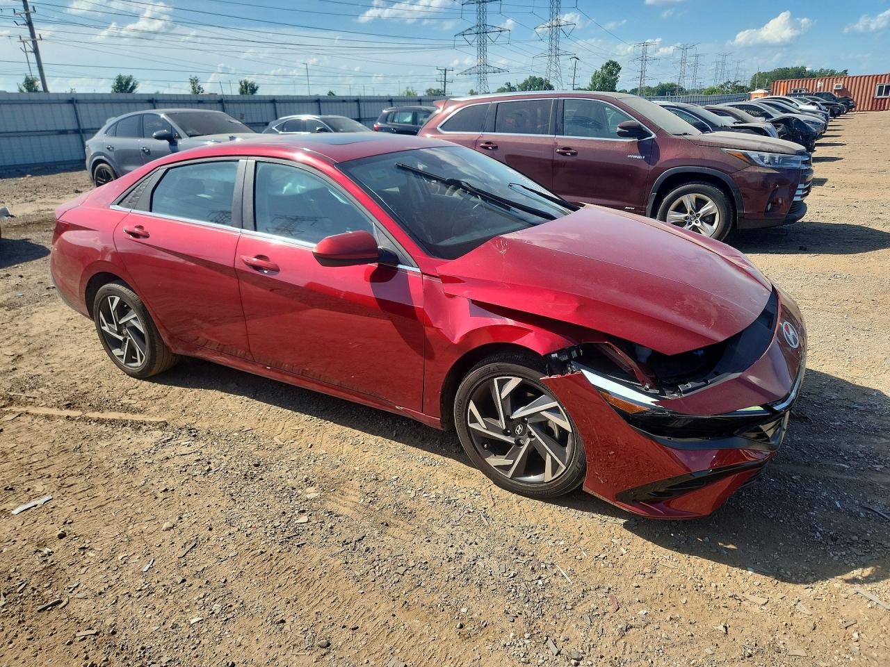 2025 Hyundai Elantra Sel Red vin: KMHLS4DG9SU859021