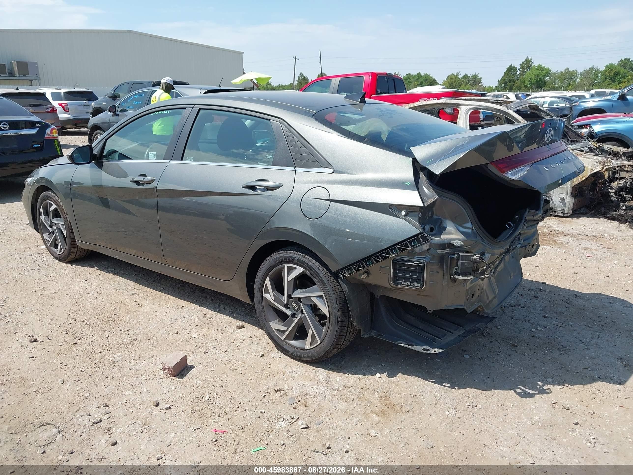 2025 Hyundai Elantra Sel Convenience Gray vin: KMHLS4DG9SU920870
