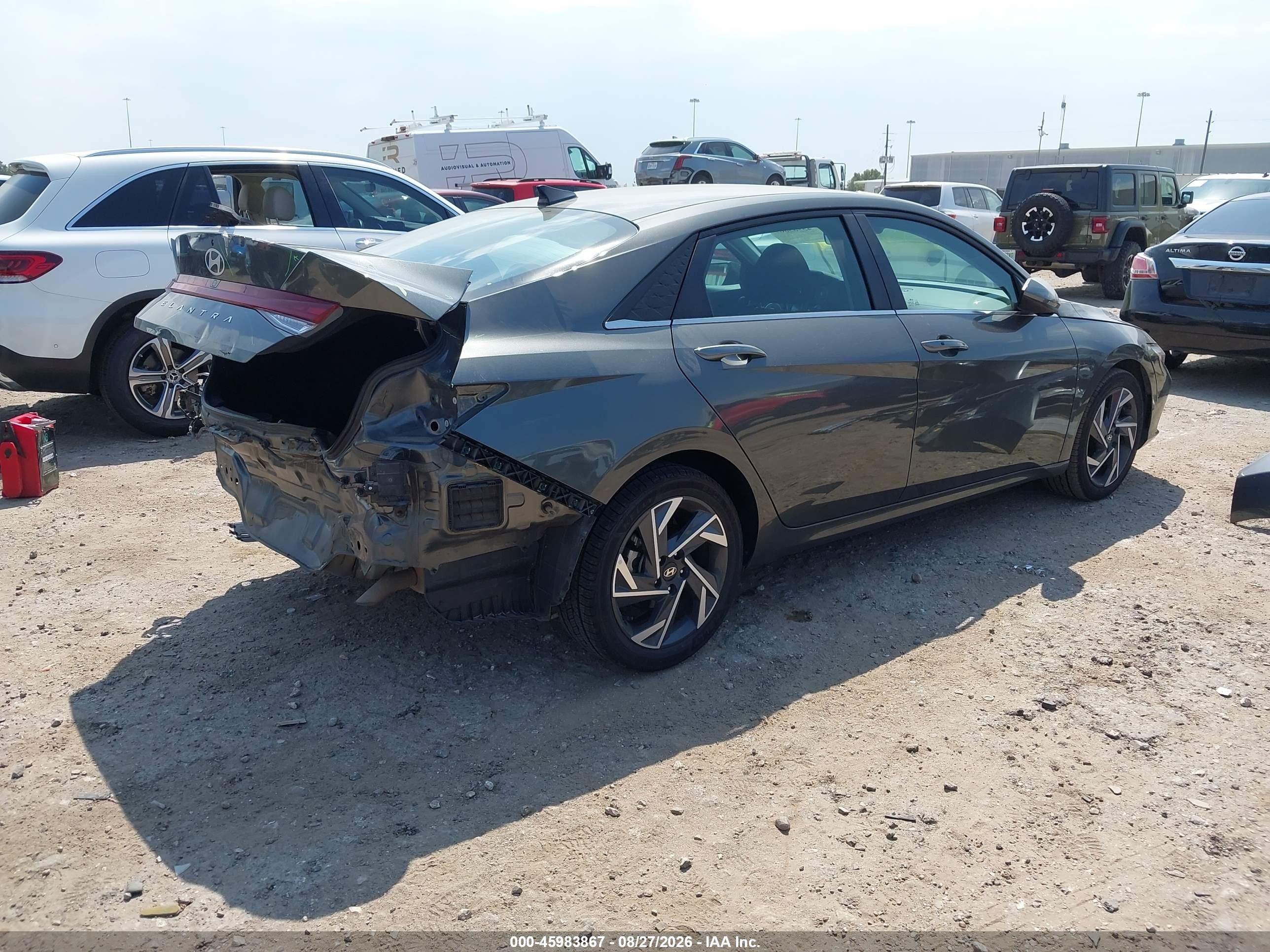 2025 Hyundai Elantra Sel Convenience Gray vin: KMHLS4DG9SU920870