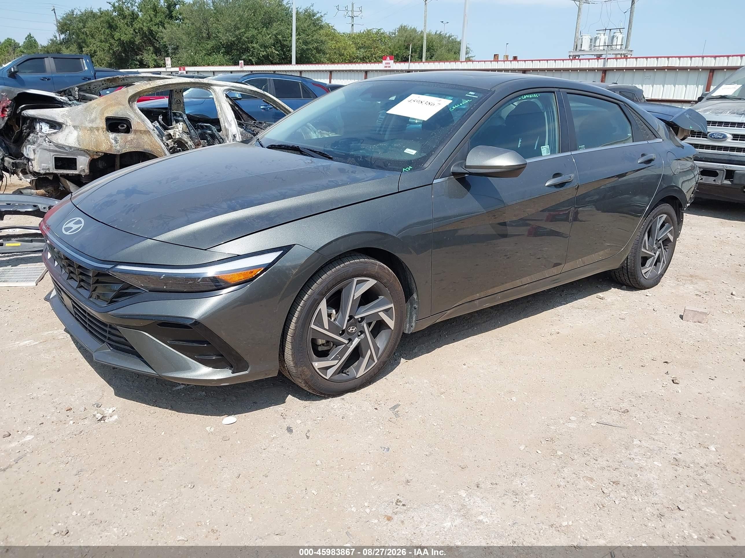 2025 Hyundai Elantra Sel Convenience Gray vin: KMHLS4DG9SU920870
