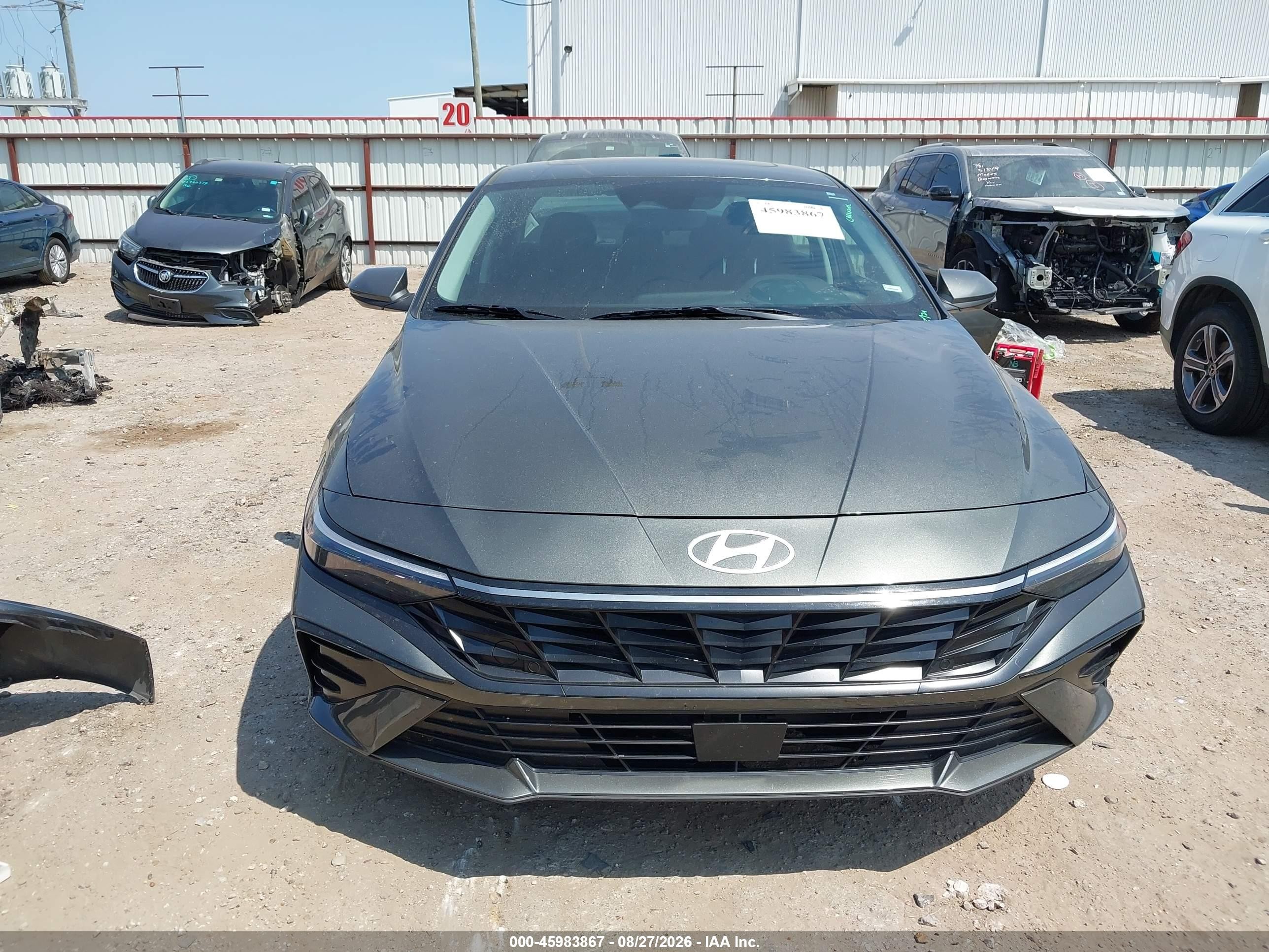2025 Hyundai Elantra Sel Convenience Gray vin: KMHLS4DG9SU920870
