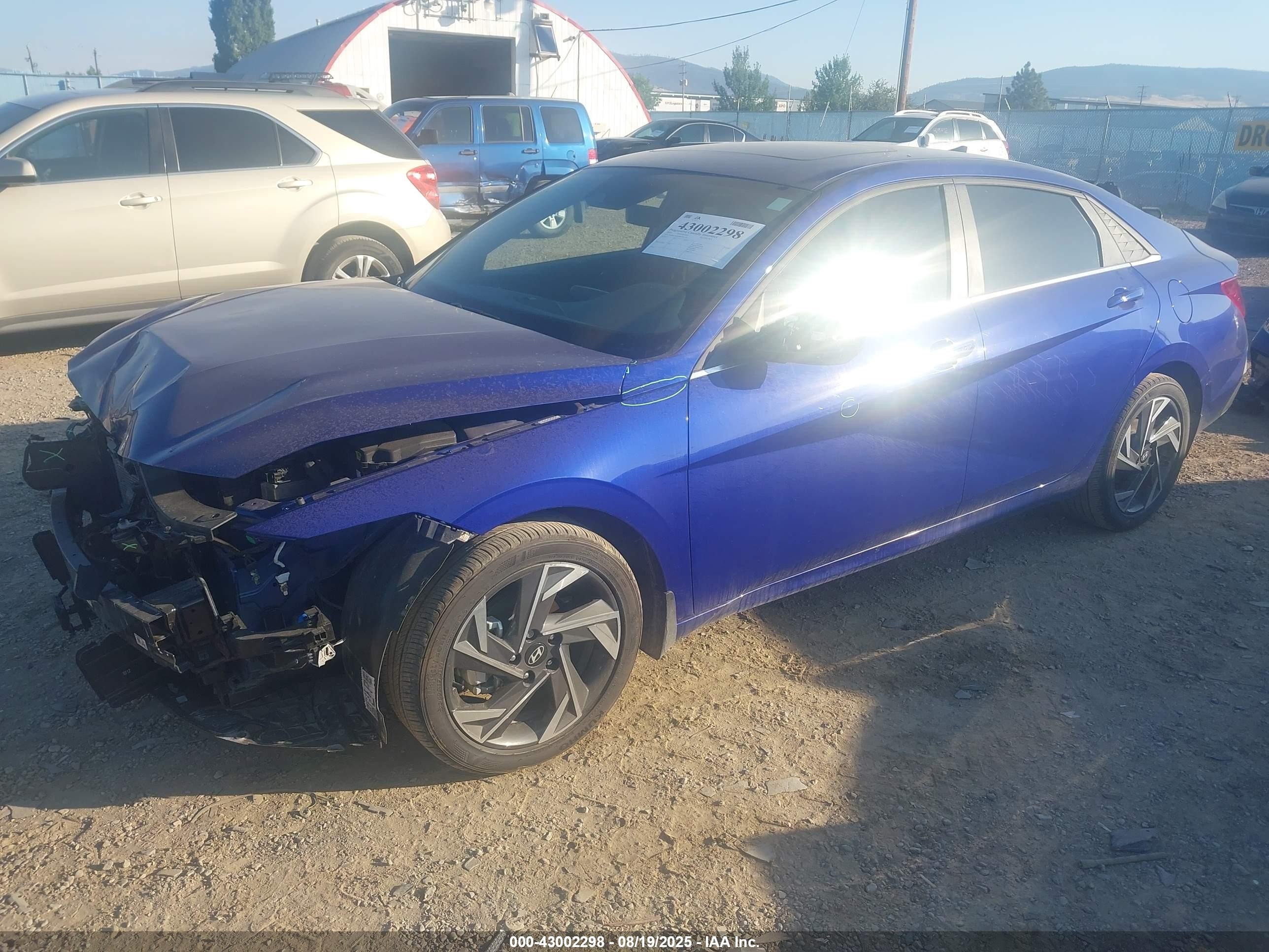 2024 Hyundai Elantra Sel Синий vin: KMHLS4DGXRU761707