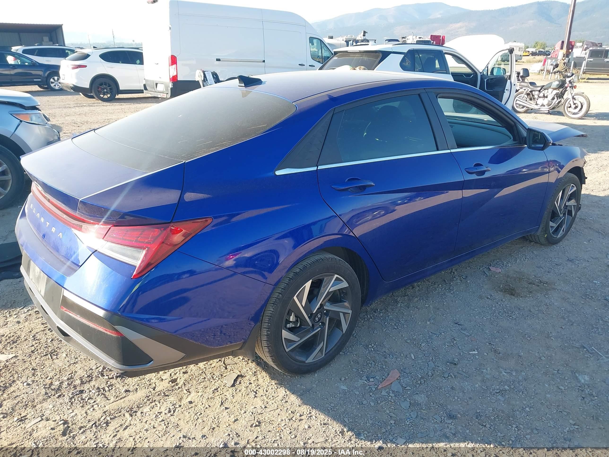 2024 Hyundai Elantra Sel Синий vin: KMHLS4DGXRU761707