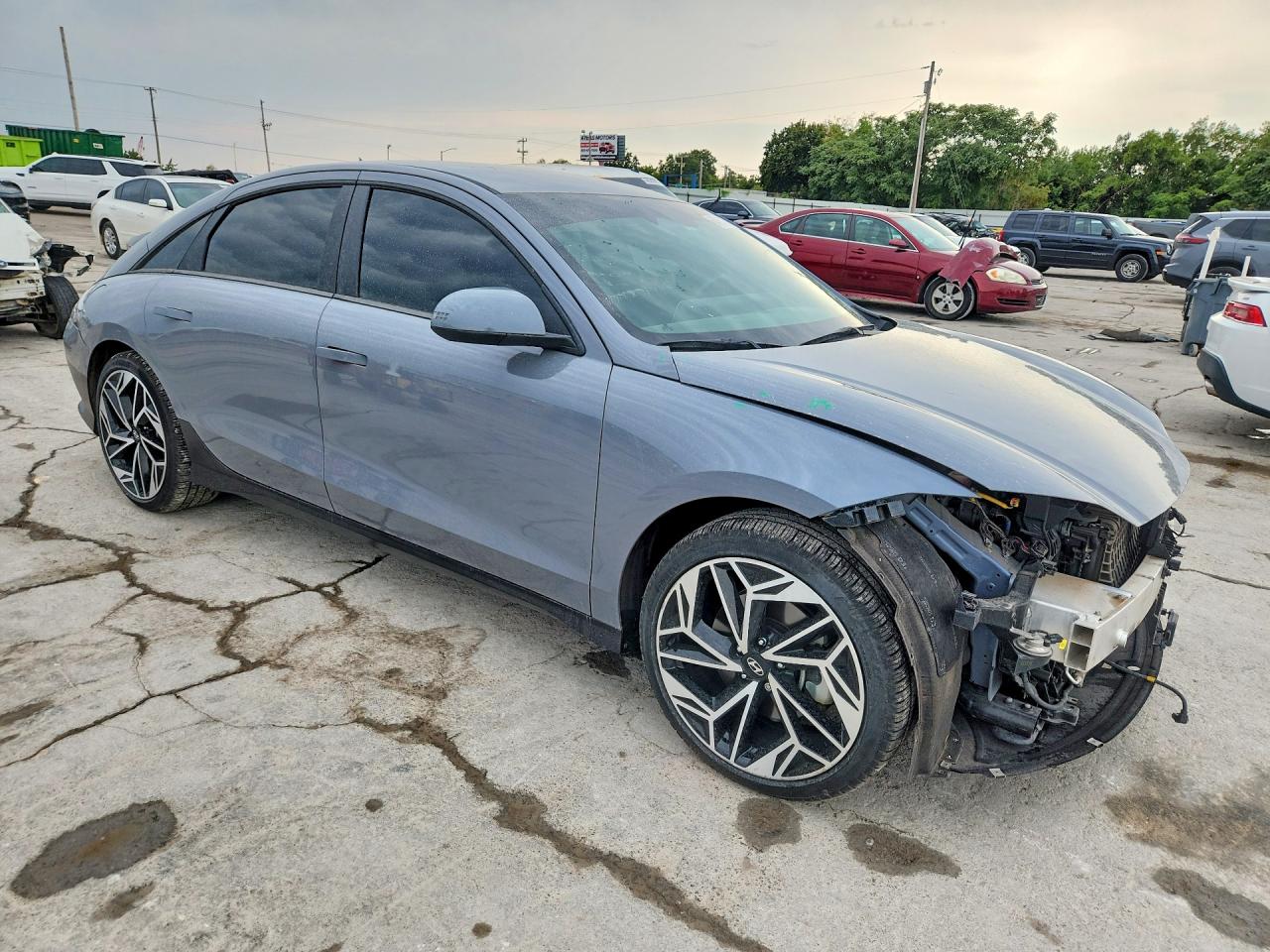 2024 Hyundai Ioniq 6 Sel Gray vin: KMHM34AA1RA074652