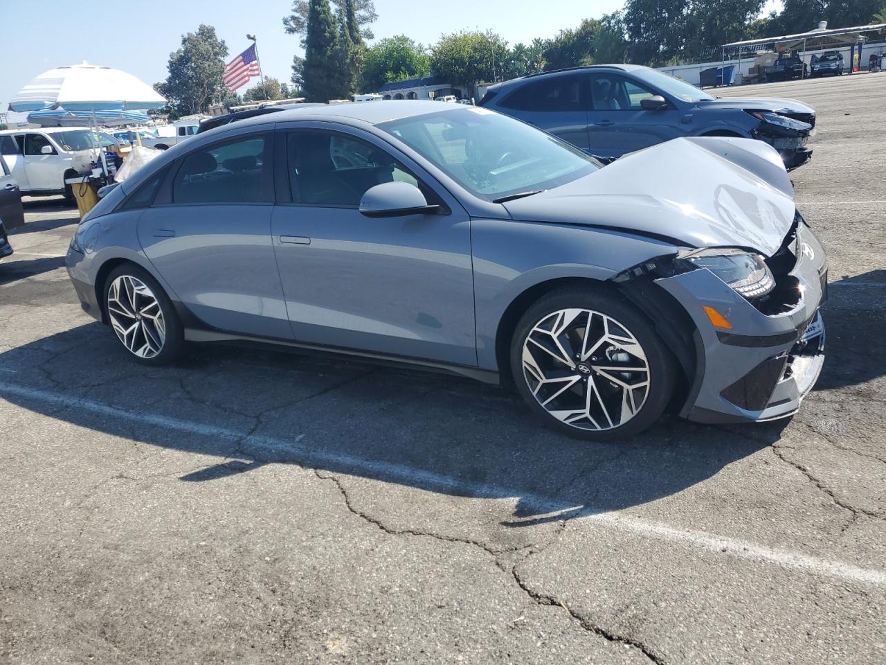 2024 Hyundai Ioniq 6 Sel Gray vin: KMHM34AA1RA075364