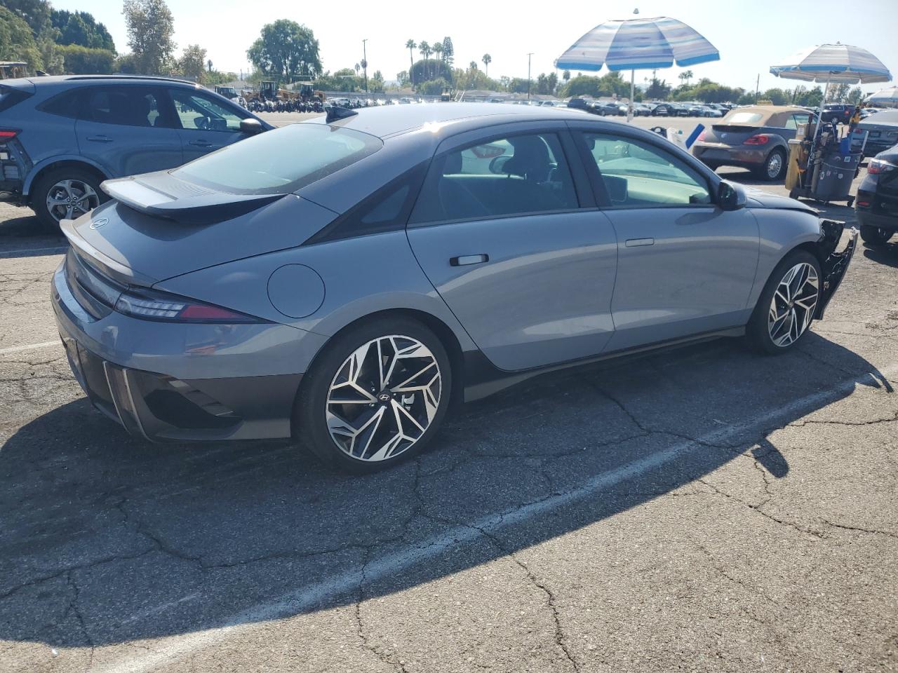 2024 Hyundai Ioniq 6 Sel Gray vin: KMHM34AA1RA075364