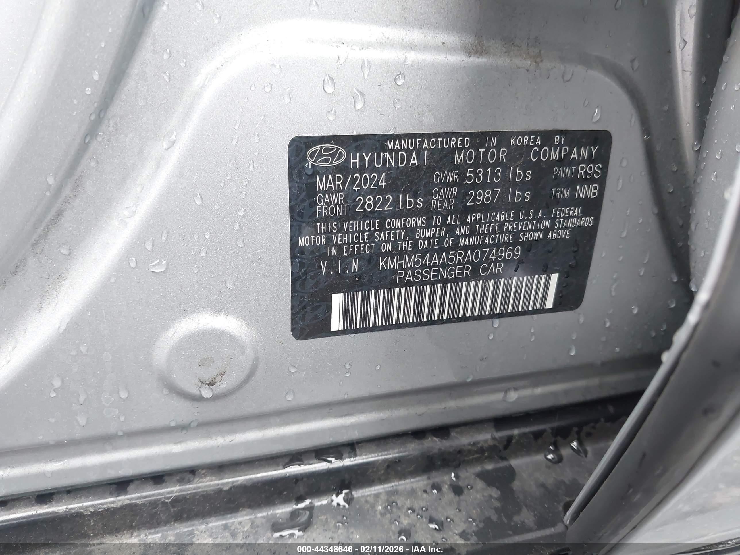 2024 Hyundai Ioniq 6 Limited Silver vin: KMHM54AA5RA074969