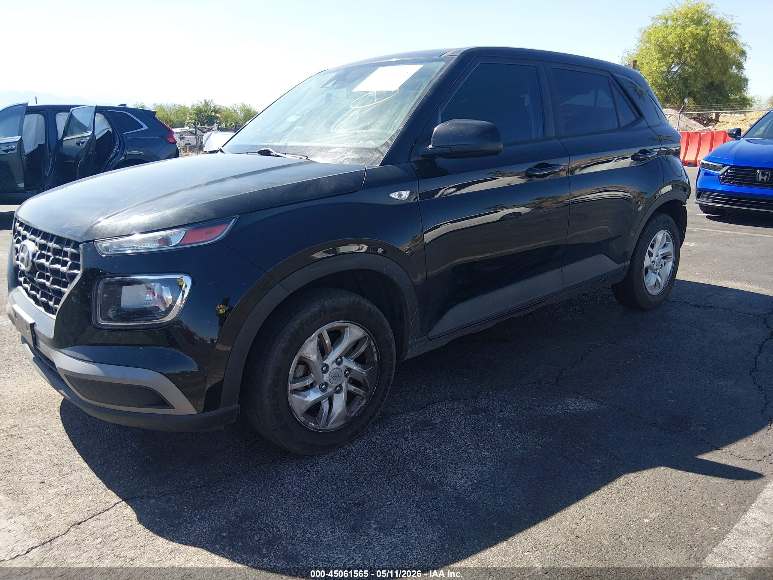 2021 Hyundai Venue Se Черный vin: KMHRB8A30MU068950
