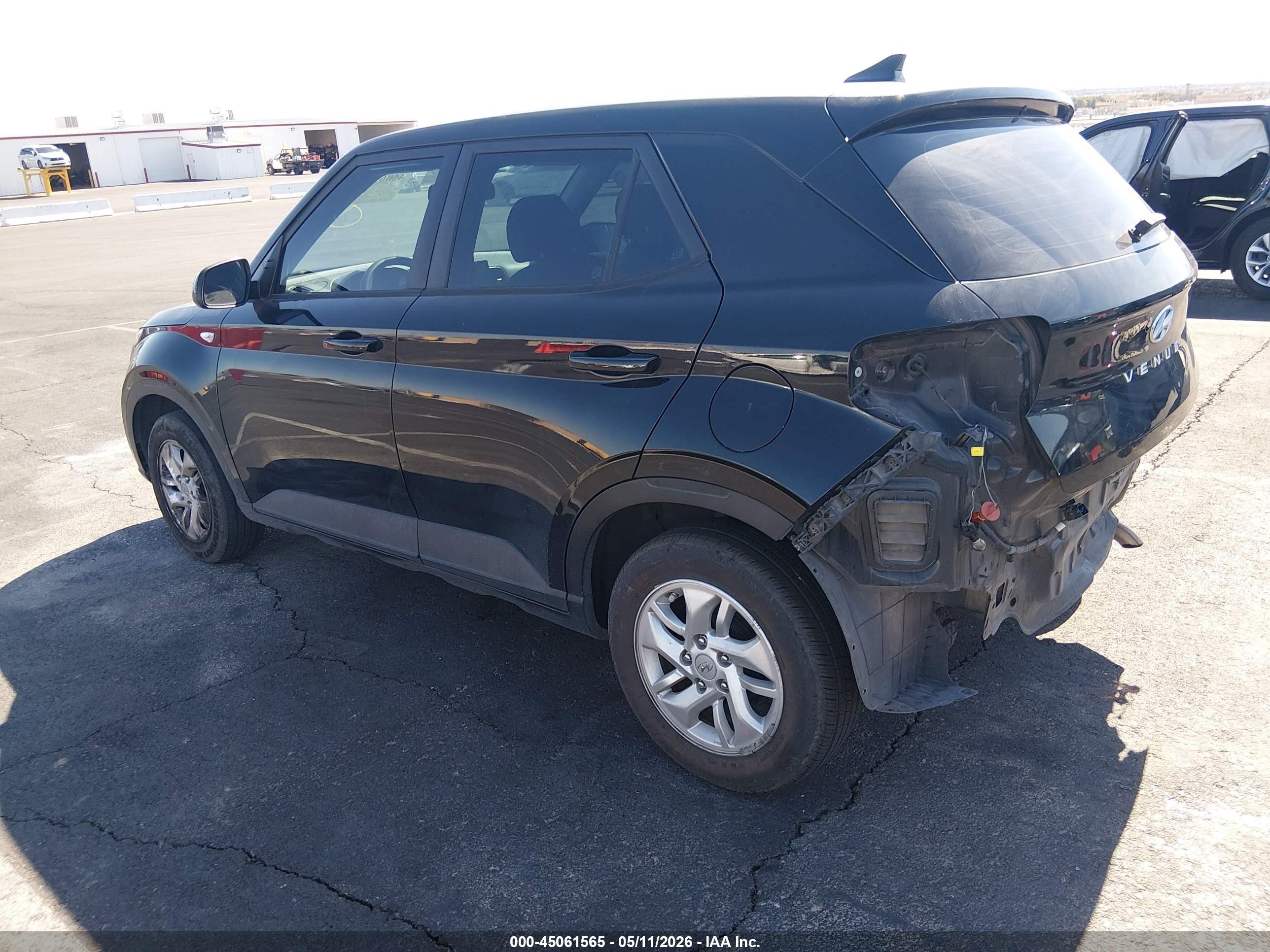 2021 Hyundai Venue Se Черный vin: KMHRB8A30MU068950