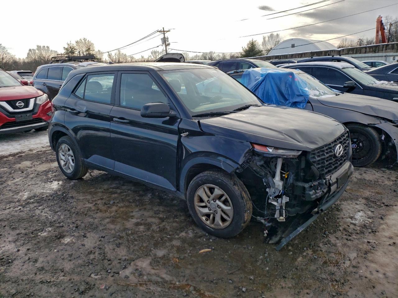 2021 Hyundai Venue Se Black vin: KMHRB8A31MU081724