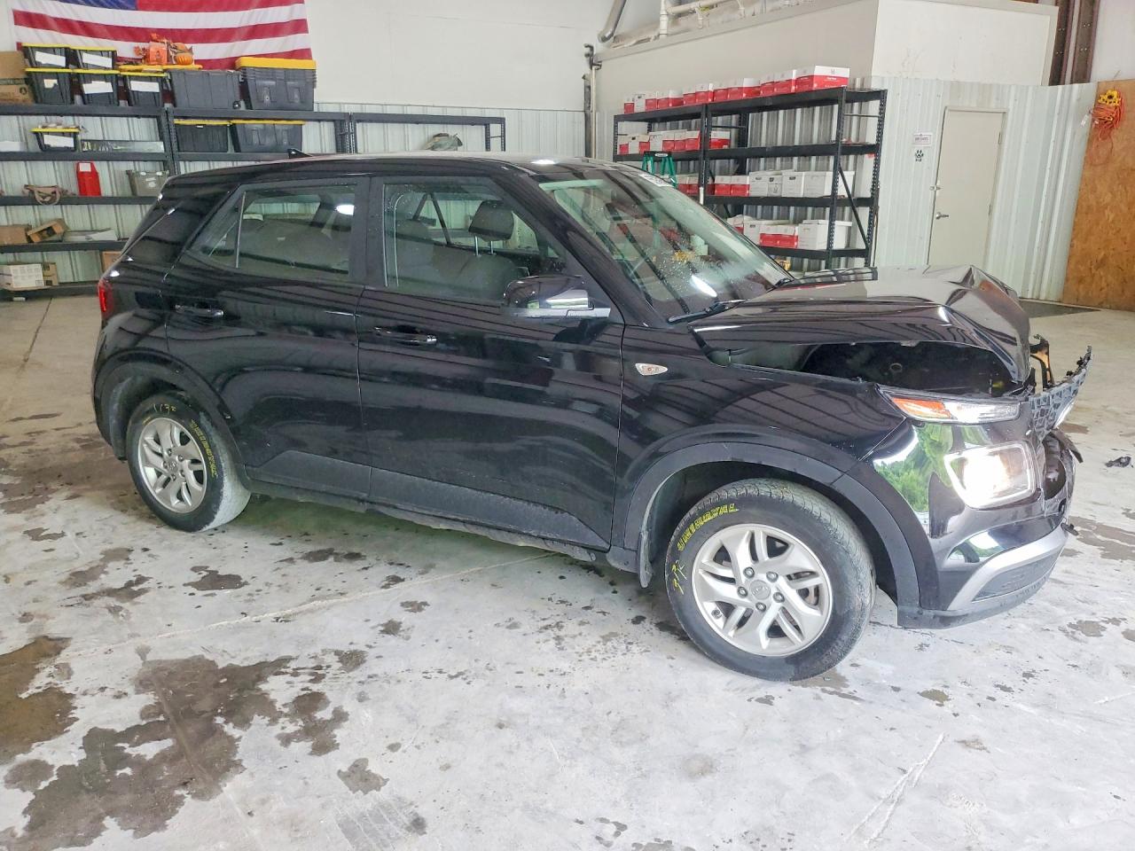 2022 Hyundai Venue Se Черный vin: KMHRB8A33NU202058