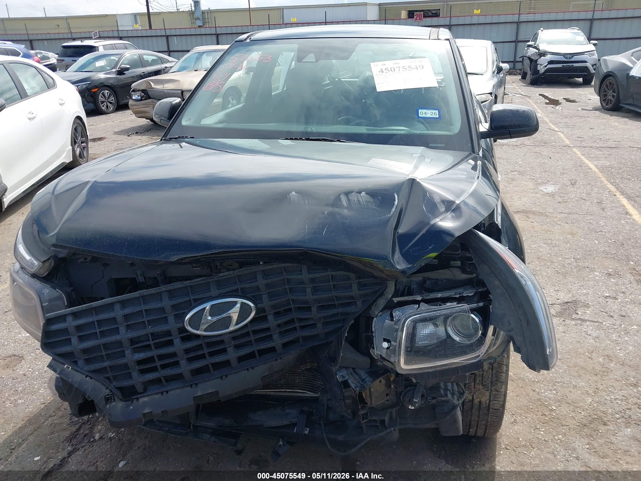 2021 Hyundai Venue Se Black vin: KMHRB8A36MU116547