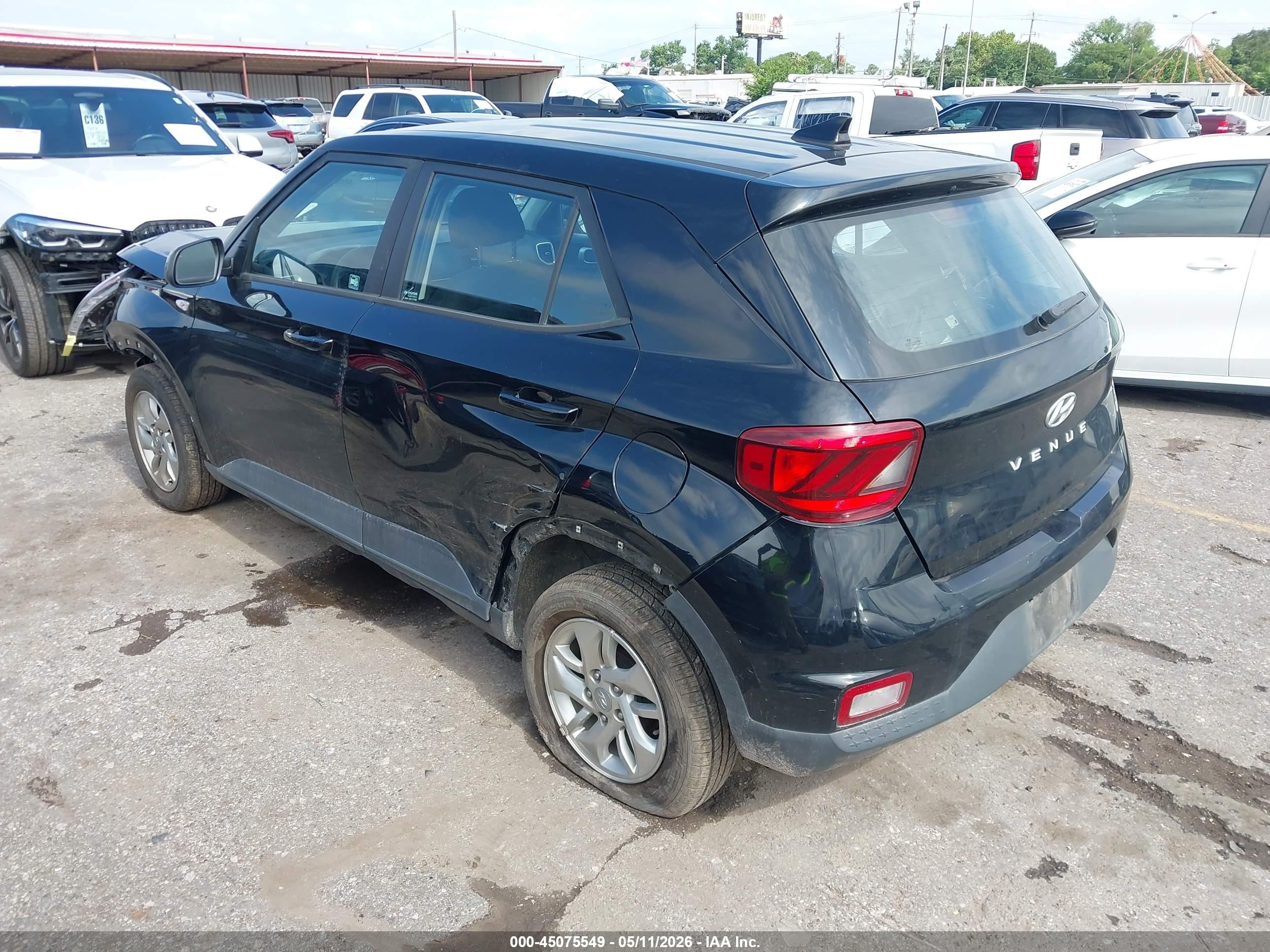 2021 Hyundai Venue Se Black vin: KMHRB8A36MU116547